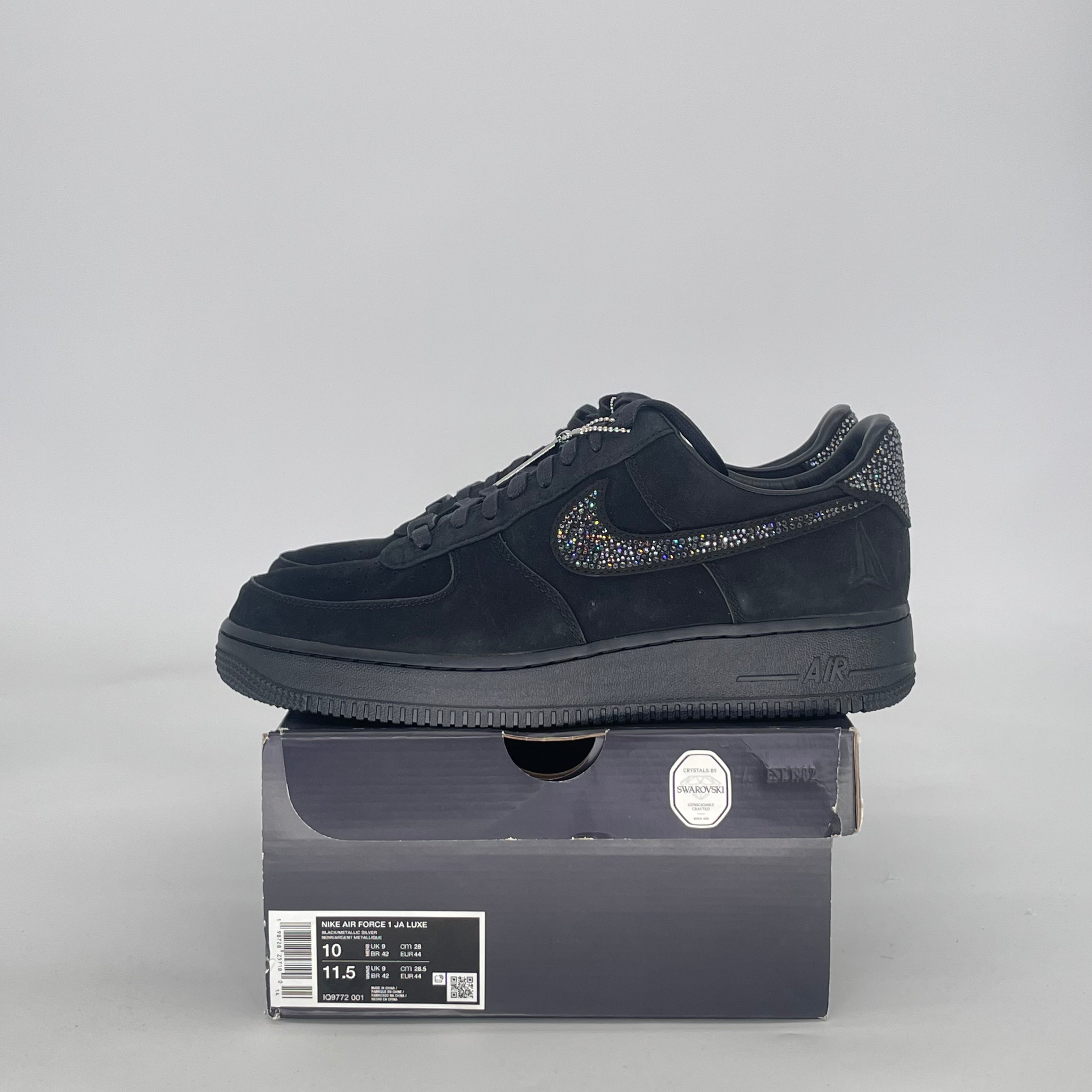 NIKE AIR FORCE 1 LOW JA MORANT SWAROVSKI IQ9772-001 SIZE 10/11.5W
