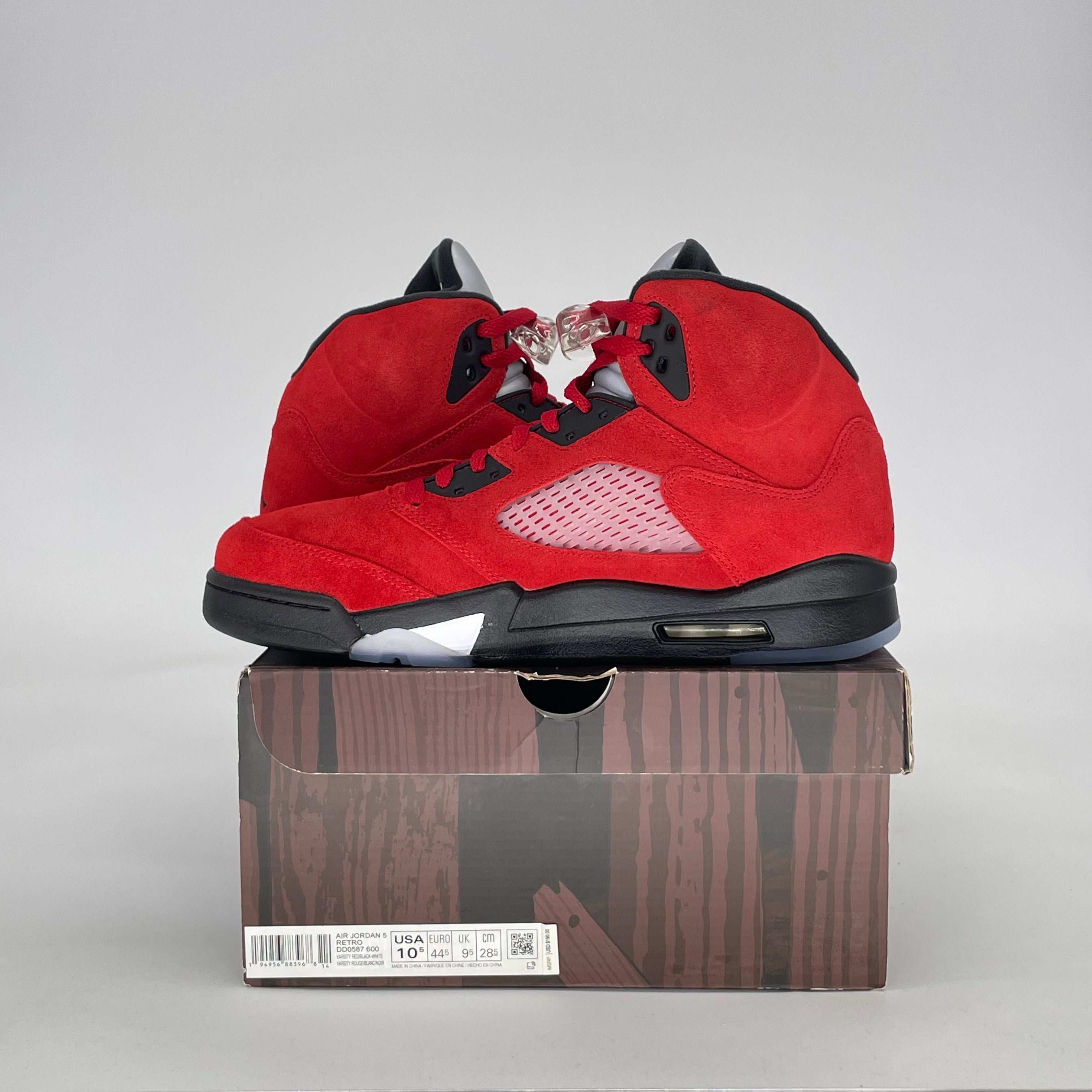 AIR JORDAN 5 RAGING BULL RED (2021) DD0587-600 SIZE 10.5/12W