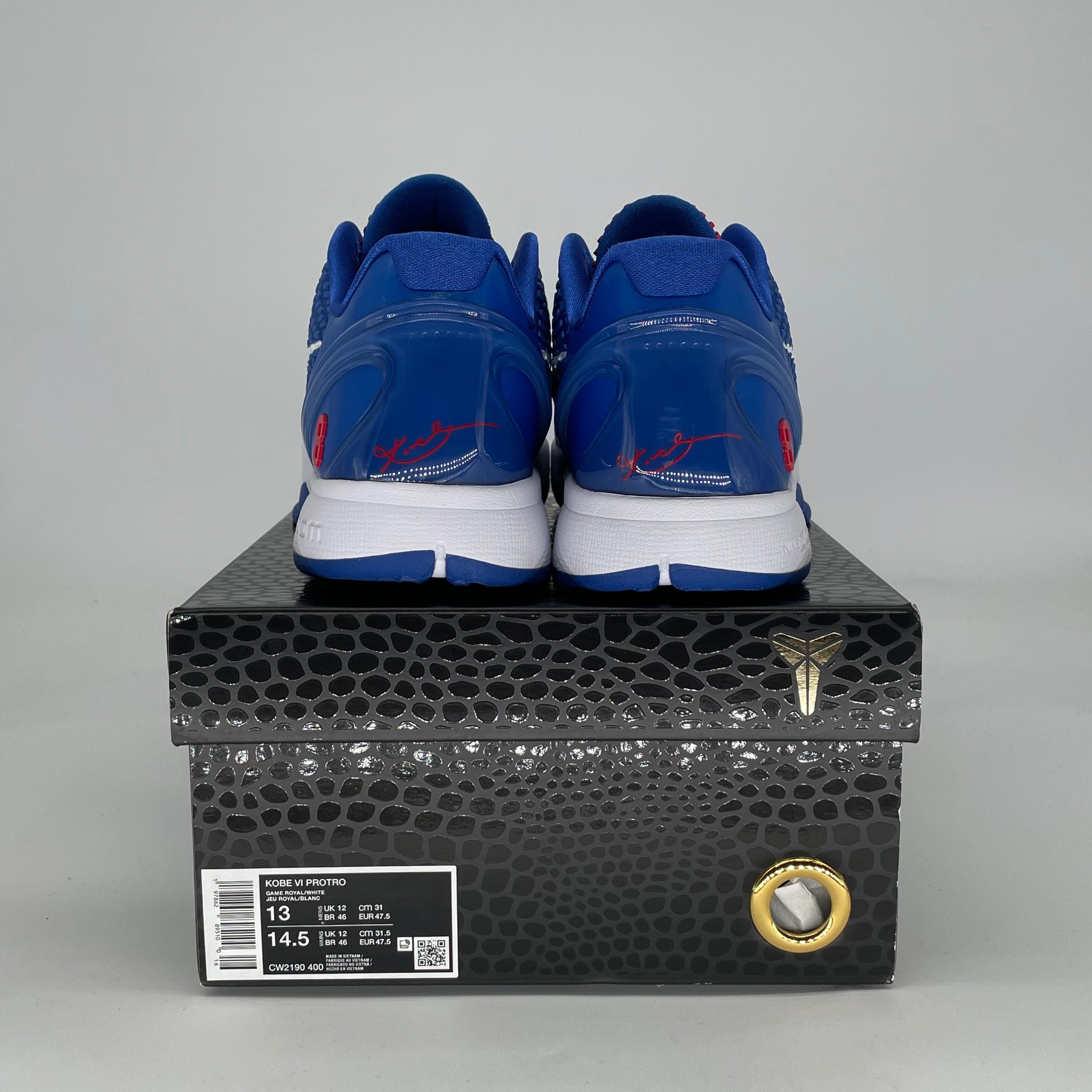 NIKE KOBE 6 PROTRO DODGERS CW2190-400 SIZE 13/14.5W