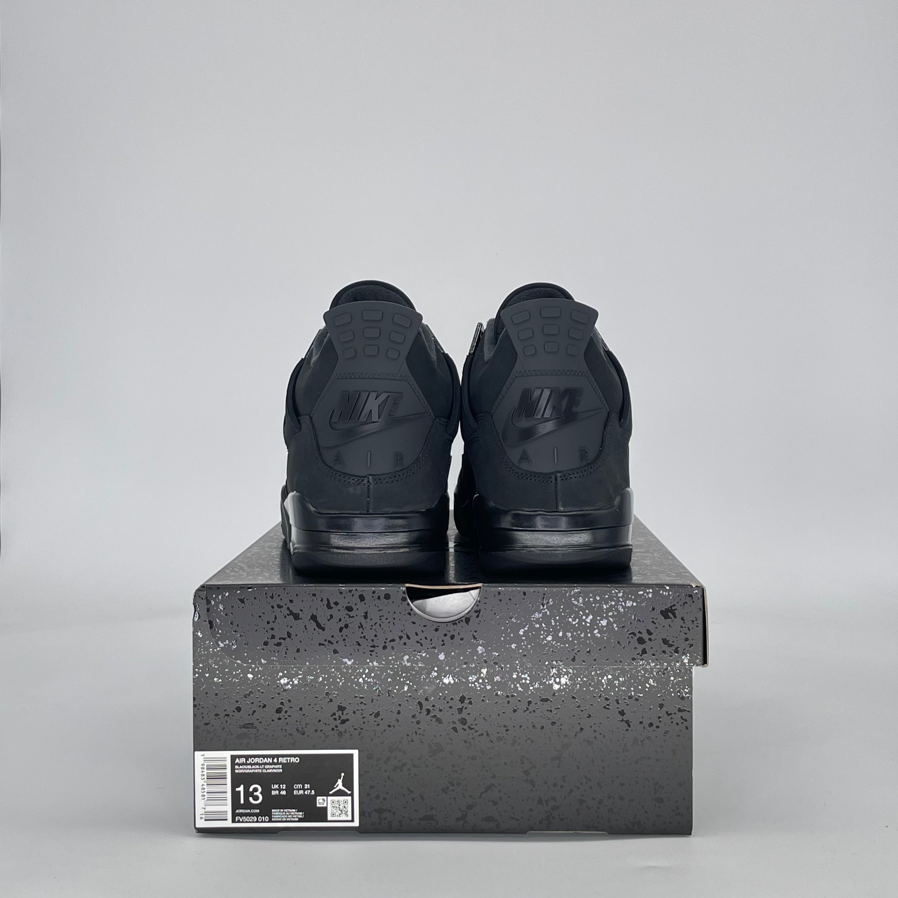 AIR JORDAN 4 BLACK CAT FV5029-010 SIZE 13/14.5W