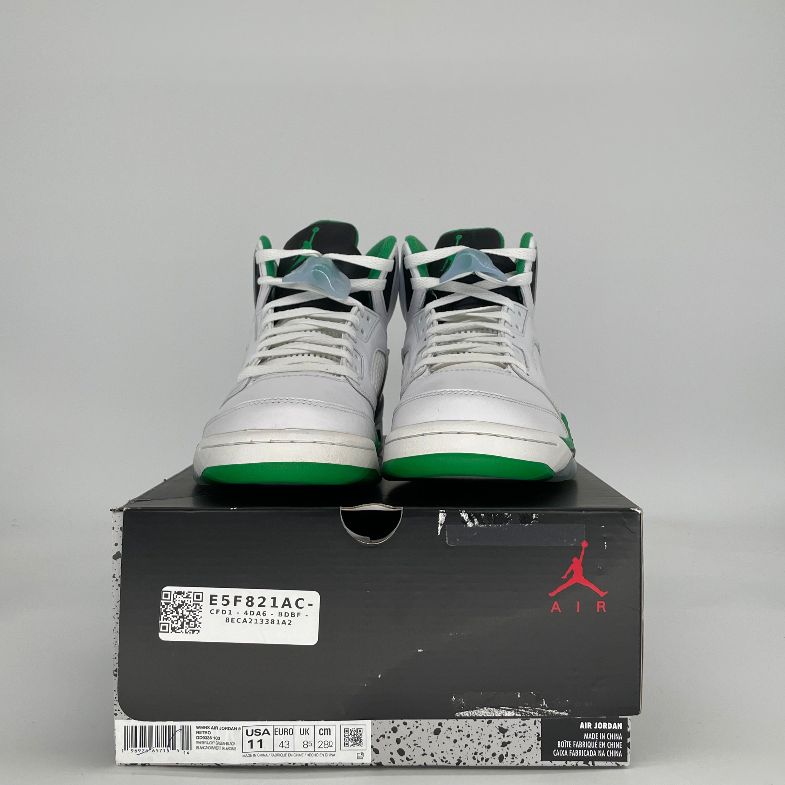 AIR JORDAN 5 LUCKY GREEN W DD9336-103 SIZE 9.5/11W