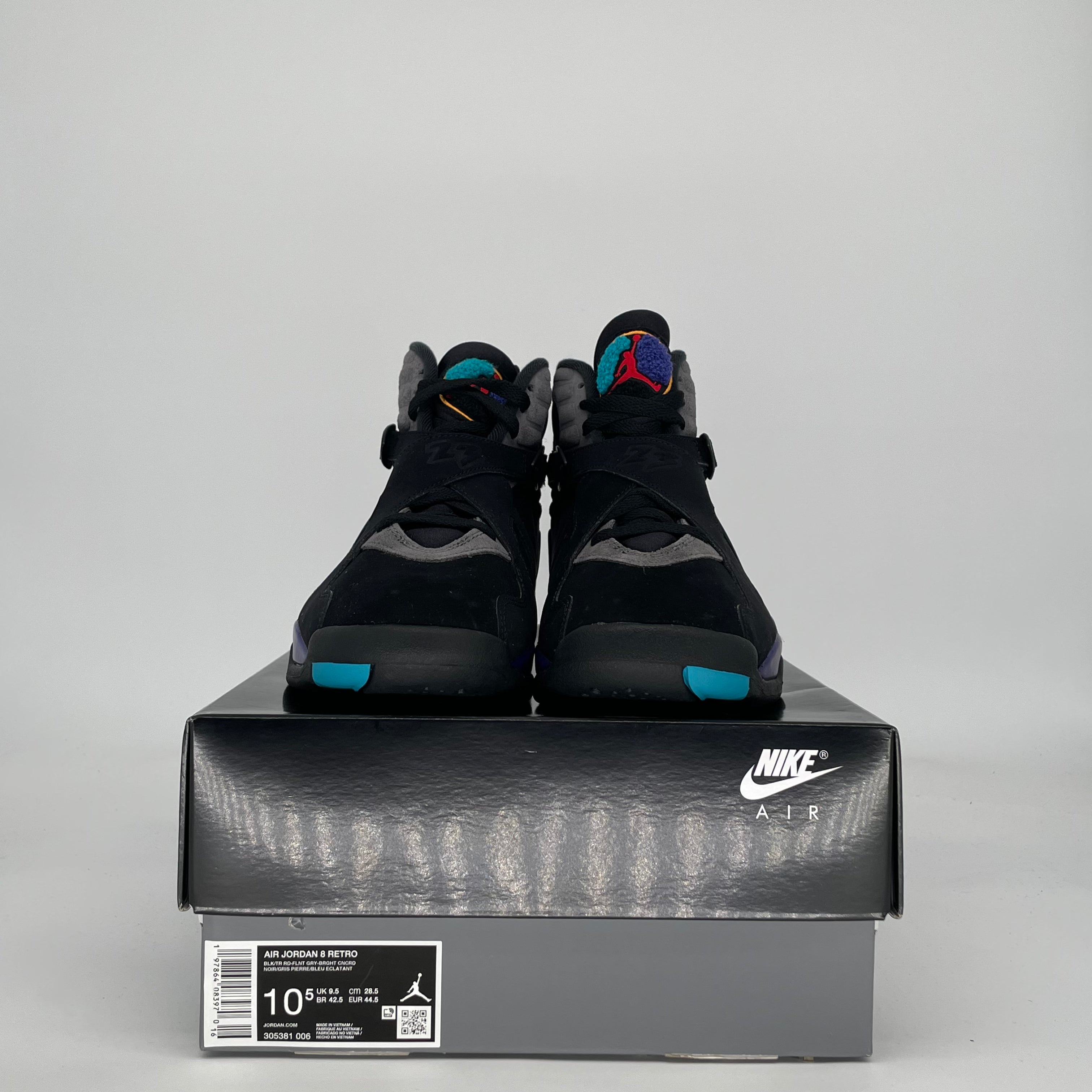AIR JORDAN 8 AQUA 305381-006 SIZE 10.5/12W