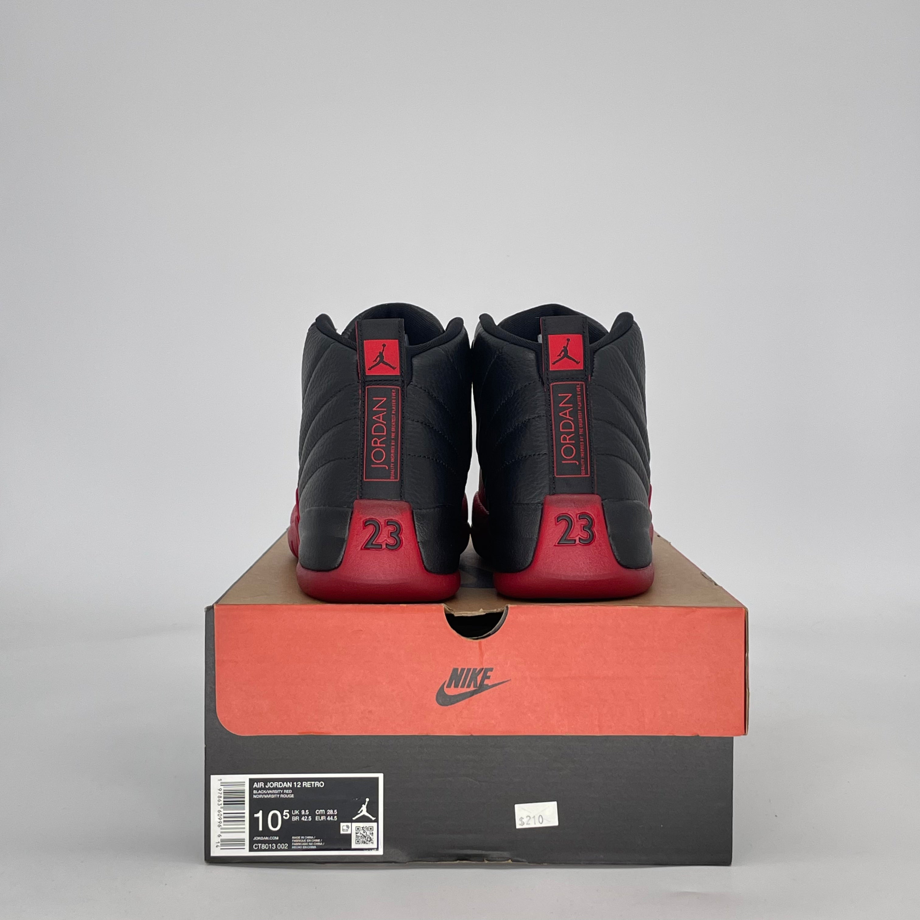 AIR JORDAN 12 FLU GAME CT8013-002 SIZE 10.5/12W