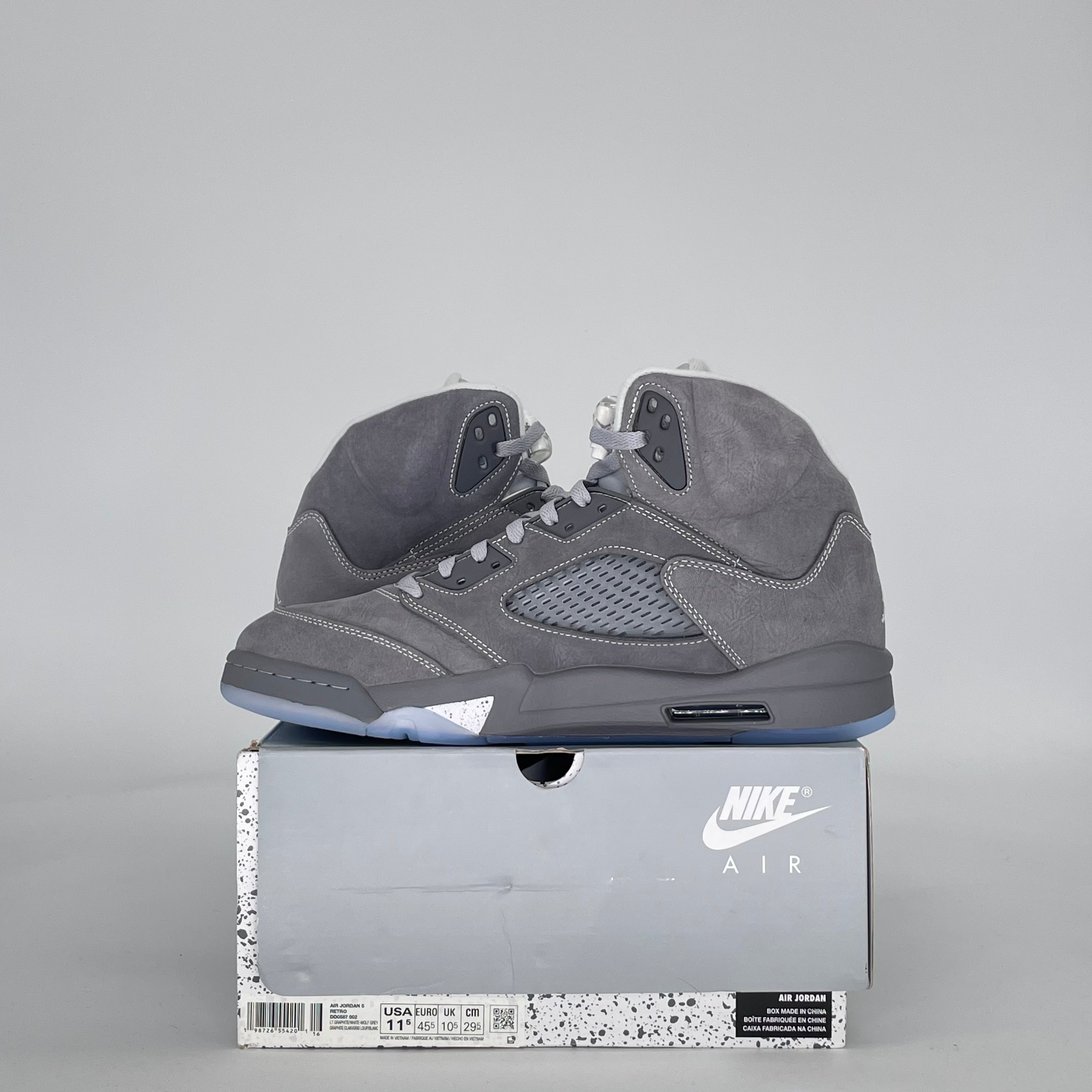 AIR JORDAN 5 WOLF GREY DD0587-002 SIZE 11.5/13W