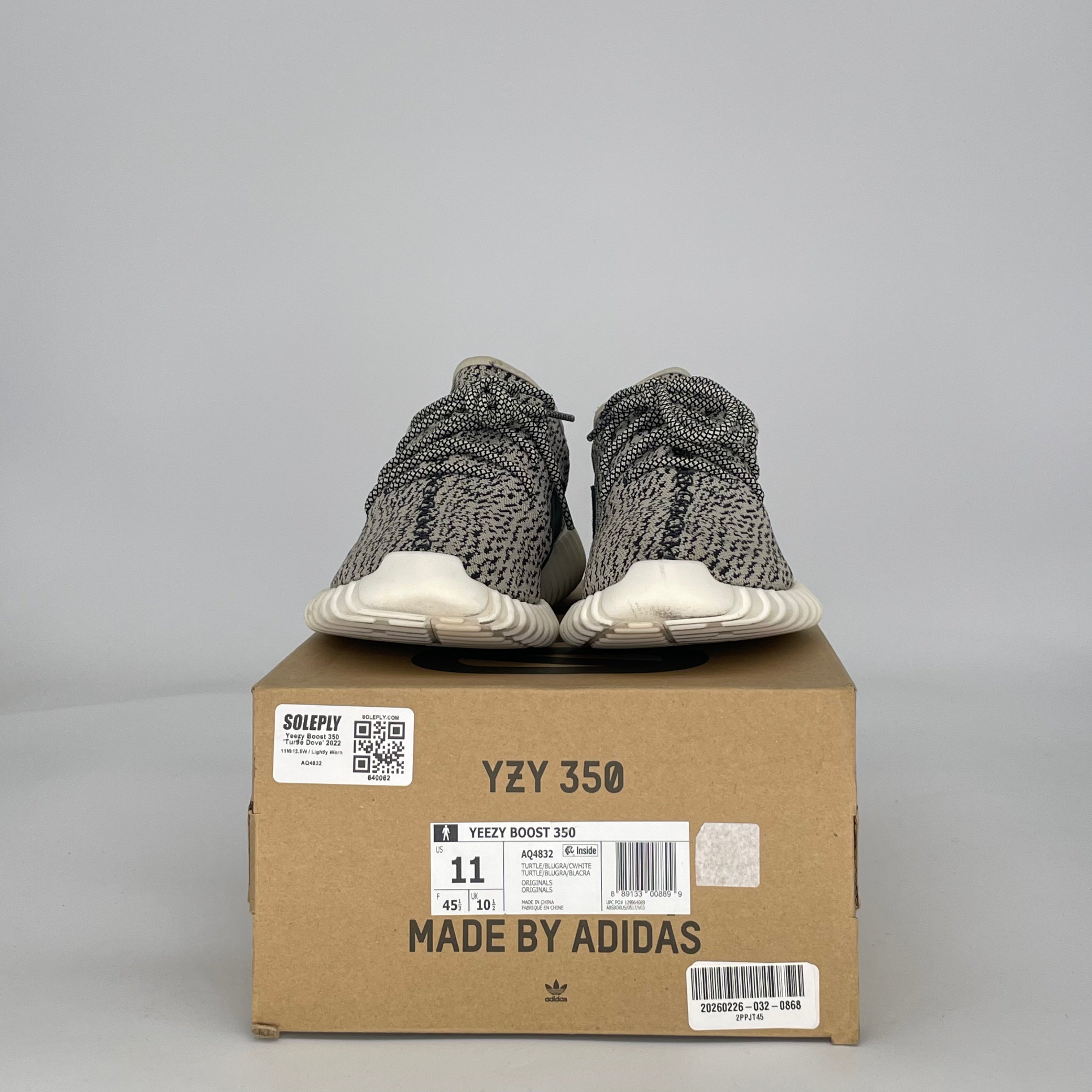 ADIDAS YEEZY BOOST 350 TURTLEDOVE (2022) AQ4832 SIZE 11/12.5W