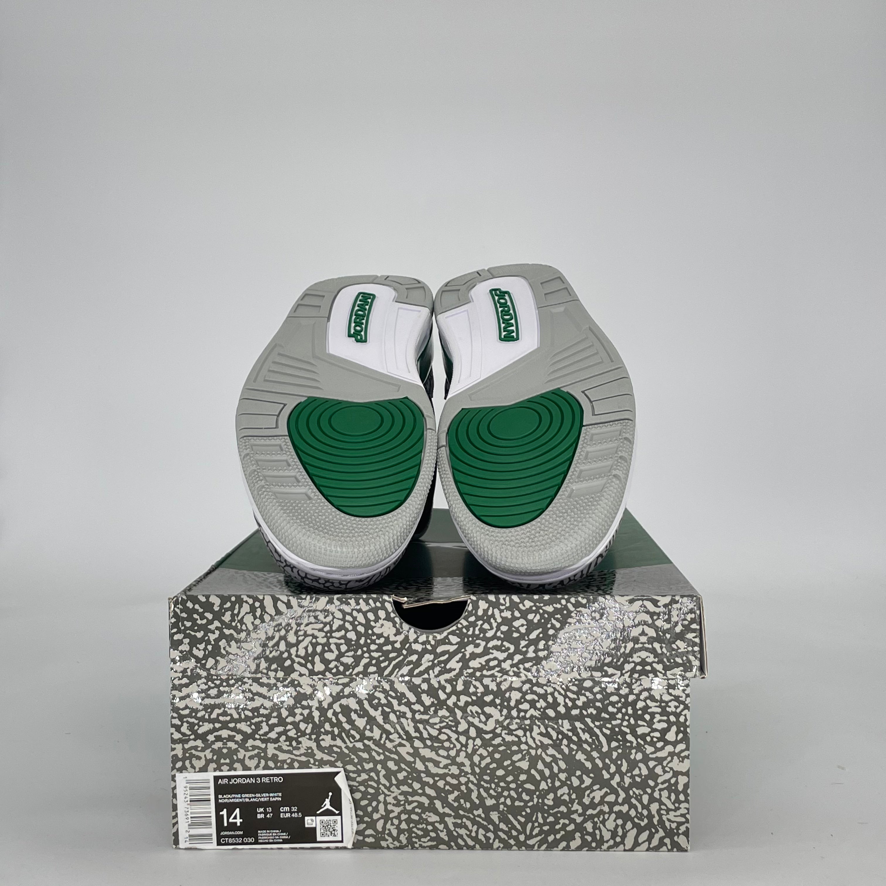 AIR JORDAN 3 PINE GREEN CT8532-030 SIZE 14/15.5W