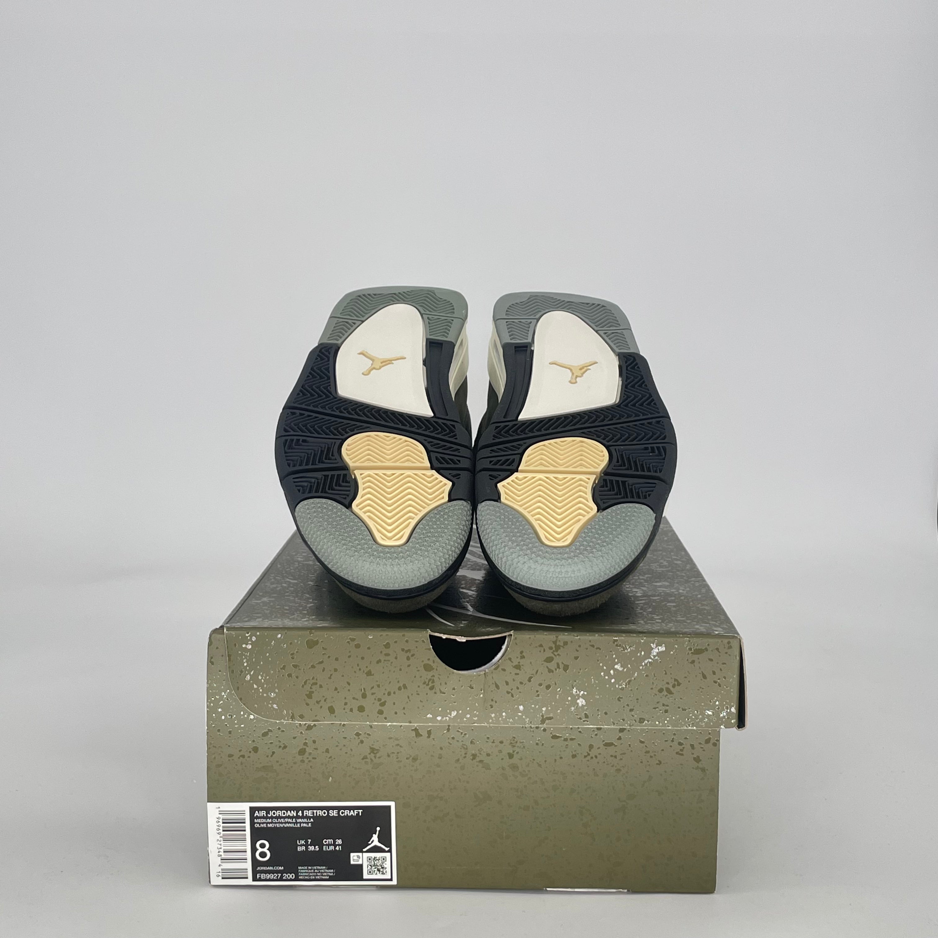 AIR JORDAN 4 CRAFT MEDIUM OLIVE FB9927-200 SIZE 8/9.5W