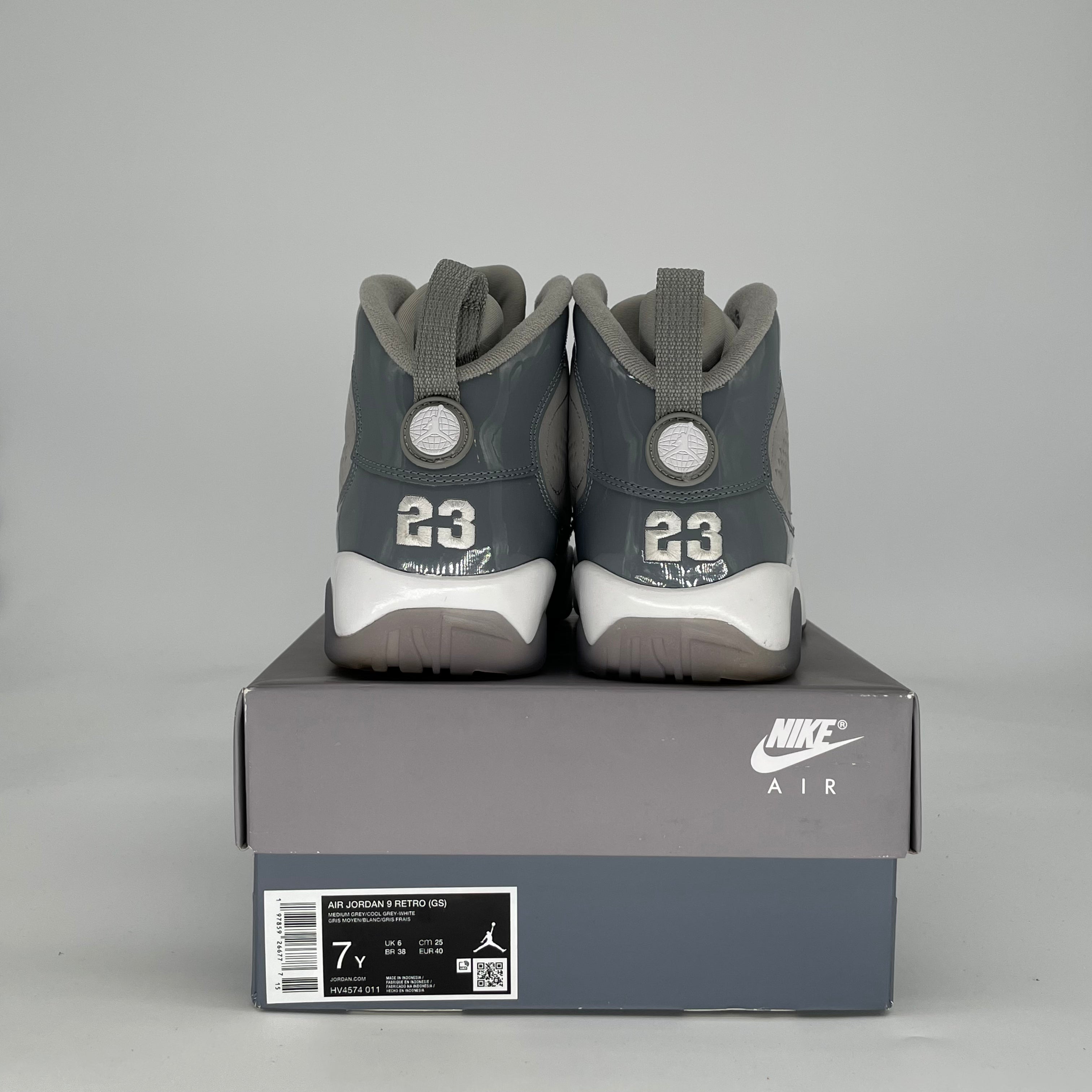AIR JORDAN 9 COOL GREY HV4574-011 SIZE 7/8.5W