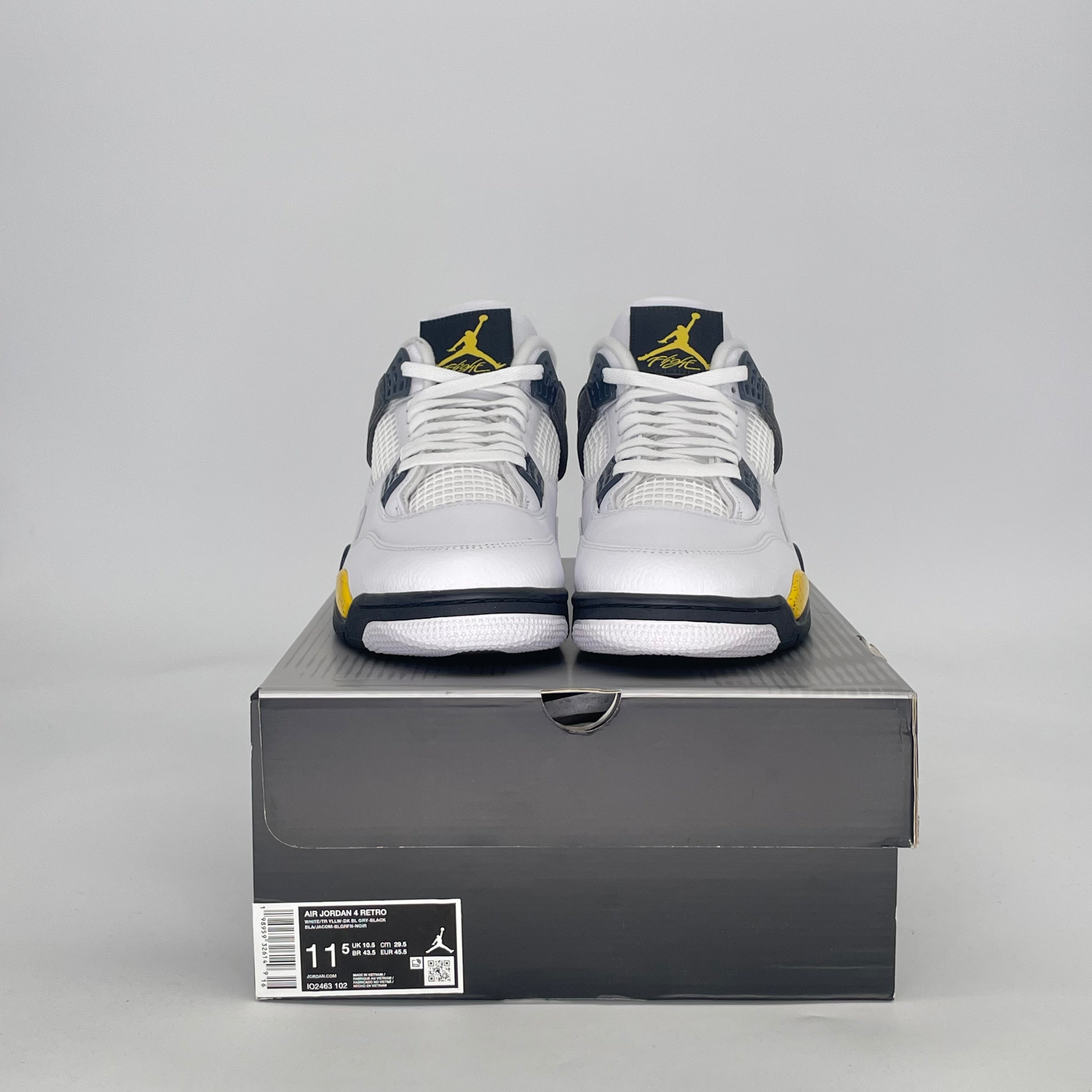 AIR JORDAN 4 RARE AIR TOUR YELLOW IO2463-102 SIZE 11.5/13W