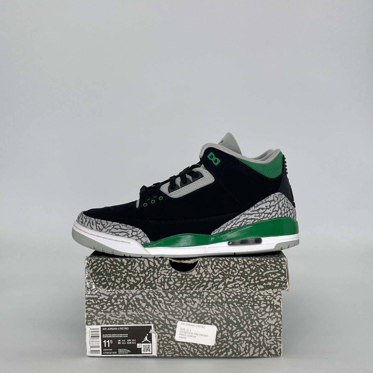 Jordan 3 Retro Pine Green
