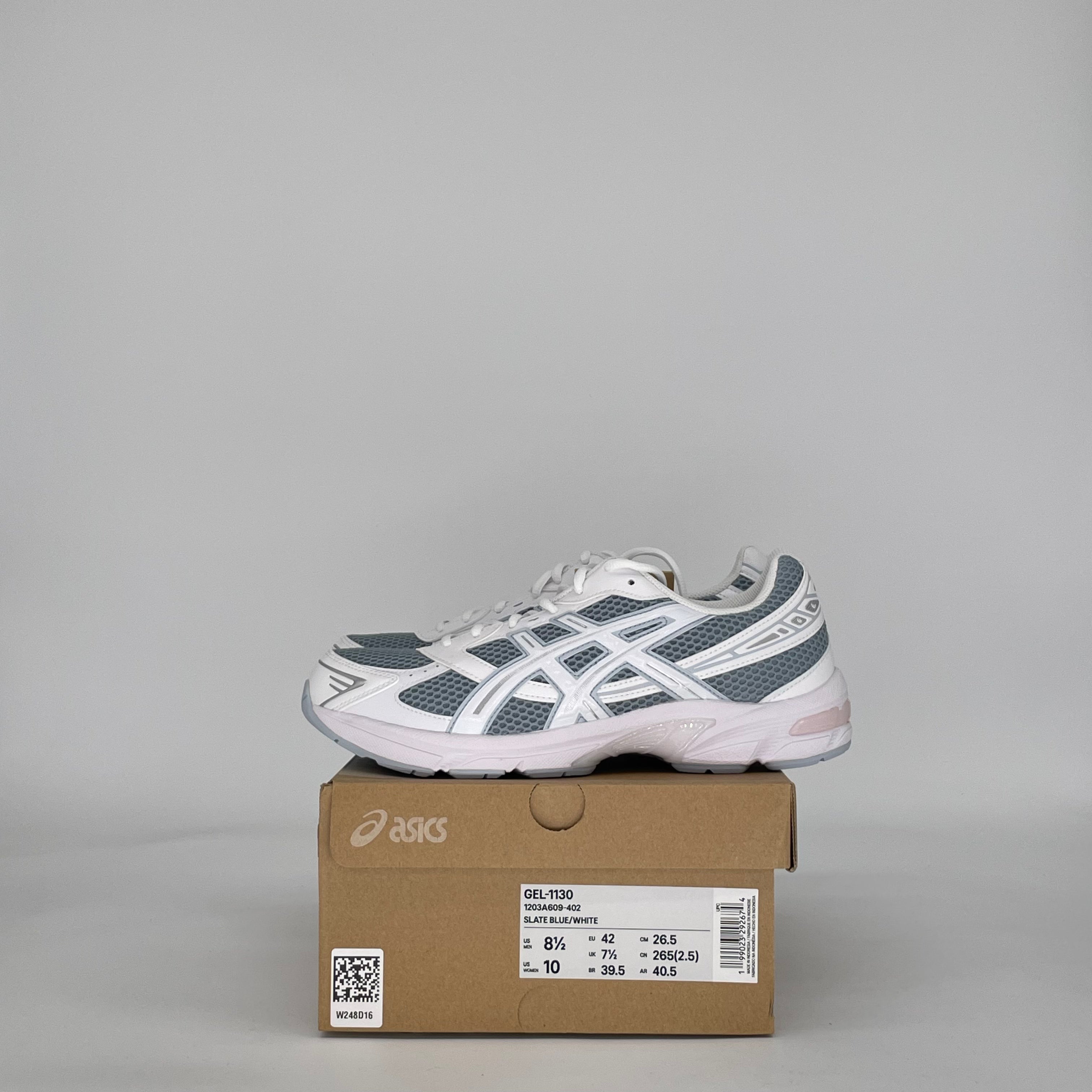 ASICS GEL-1130 SLATE BLUE/WHITE 1203A609-402 SIZE 8.5/10W