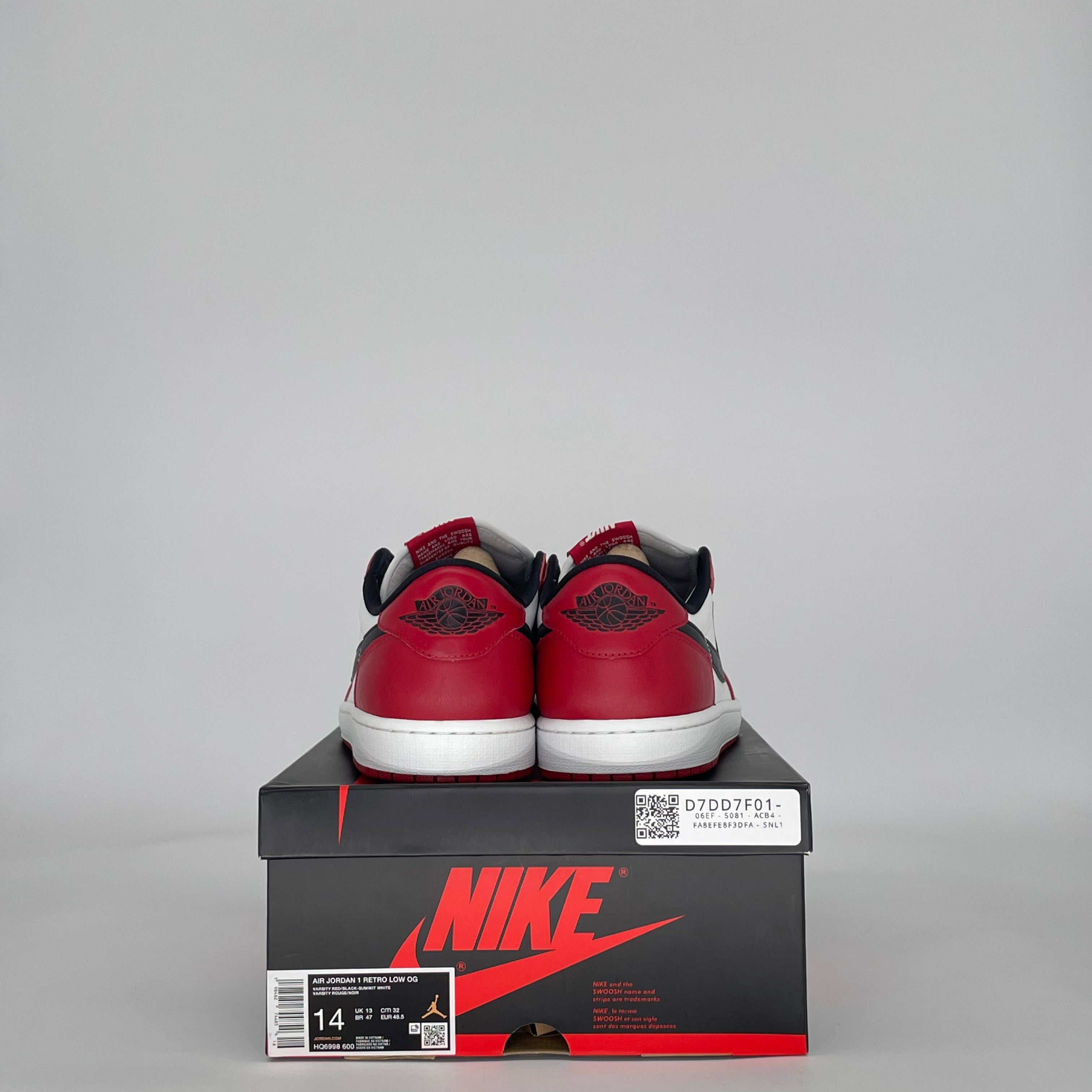 AIR JORDAN 1 LOW CHICAGO HQ6998-600 SIZE 14/15.5W