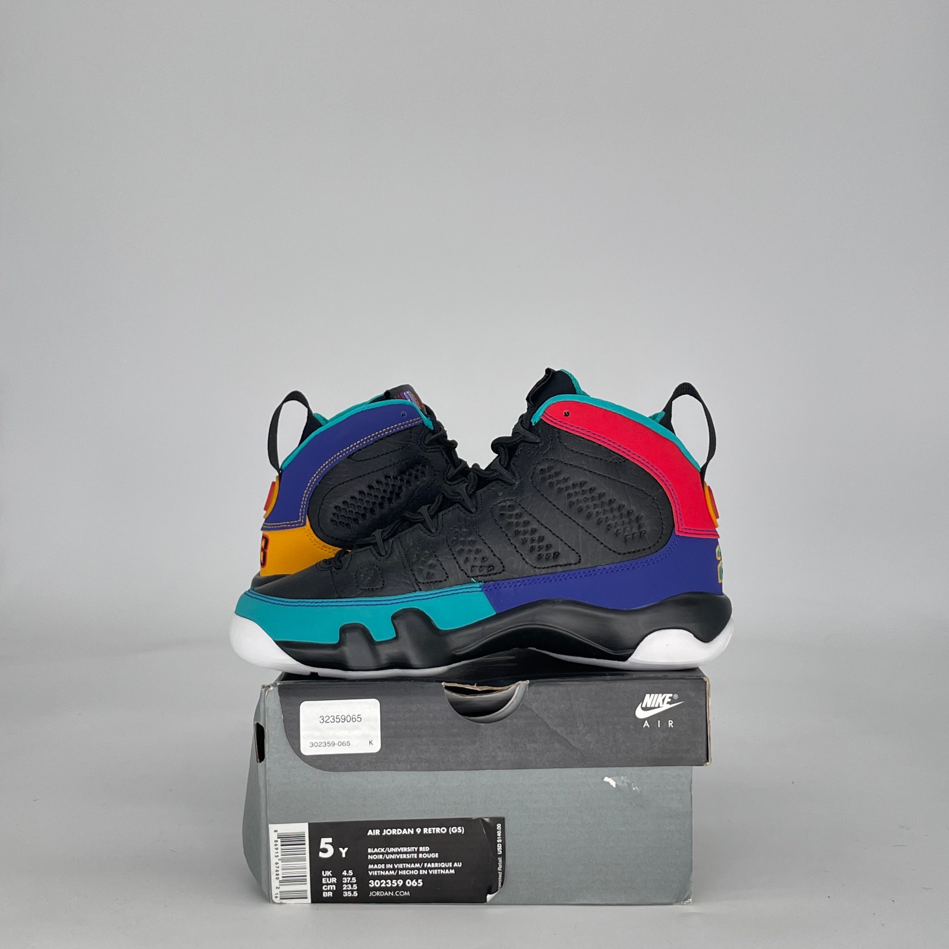 AIR JORDAN 9 DREAM IT DO IT 302359-065 SIZE 5/6.5W GS