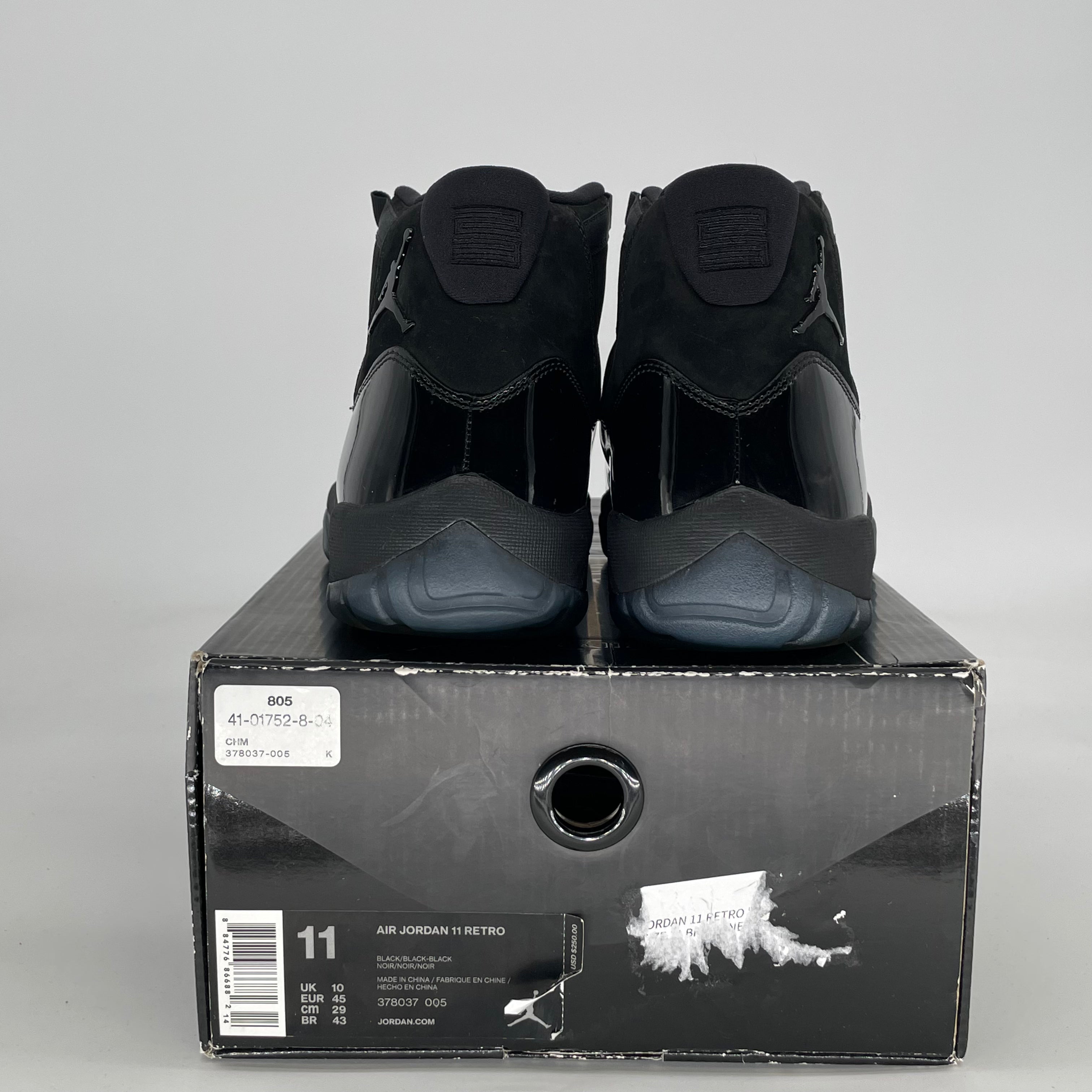 AIR JORDAN 11 CAP AND GOWN 378037-005 SIZE 11/12.5W