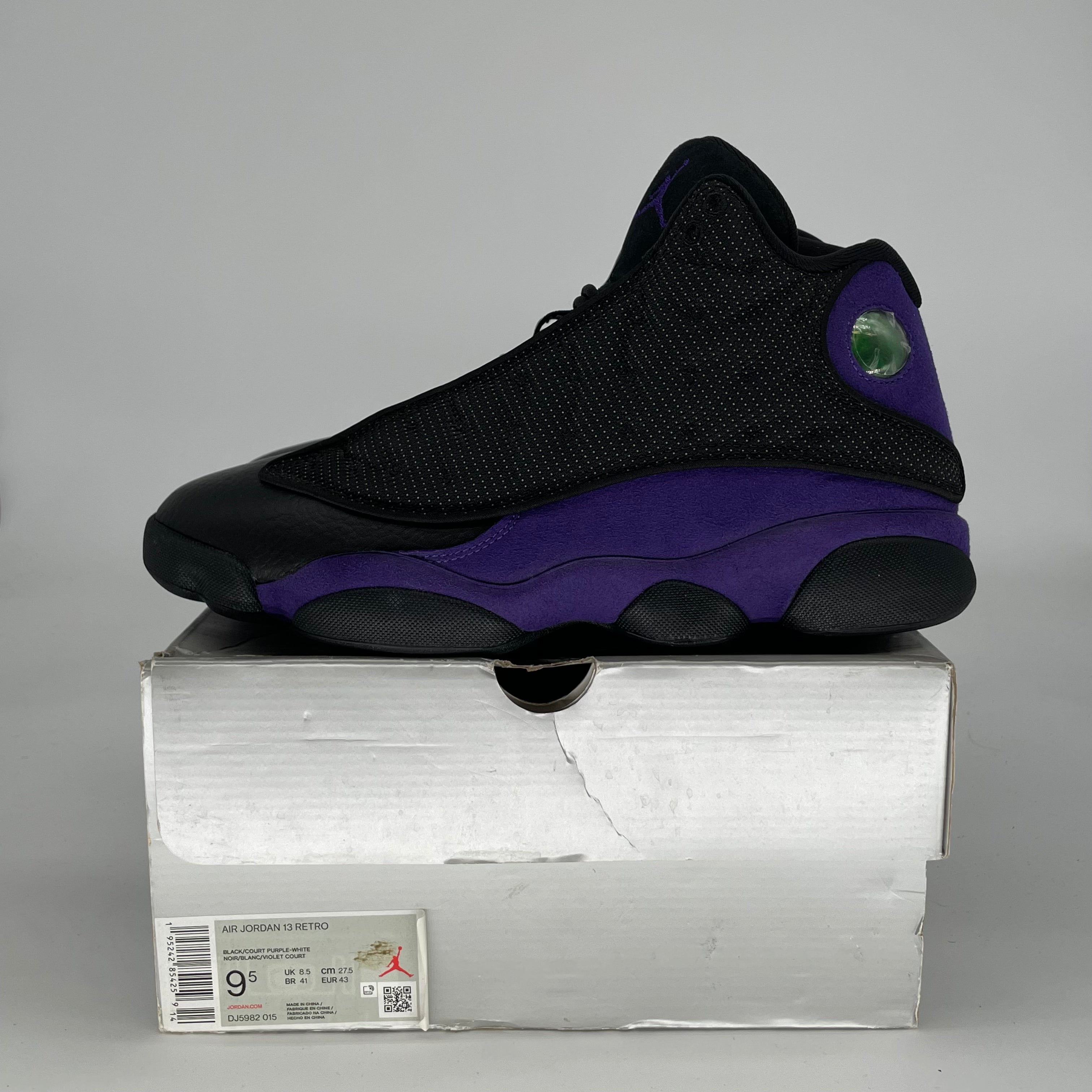AIR JORDAN 13 COURT PURPLE DJ5982-015 SIZE 9.5/11W
