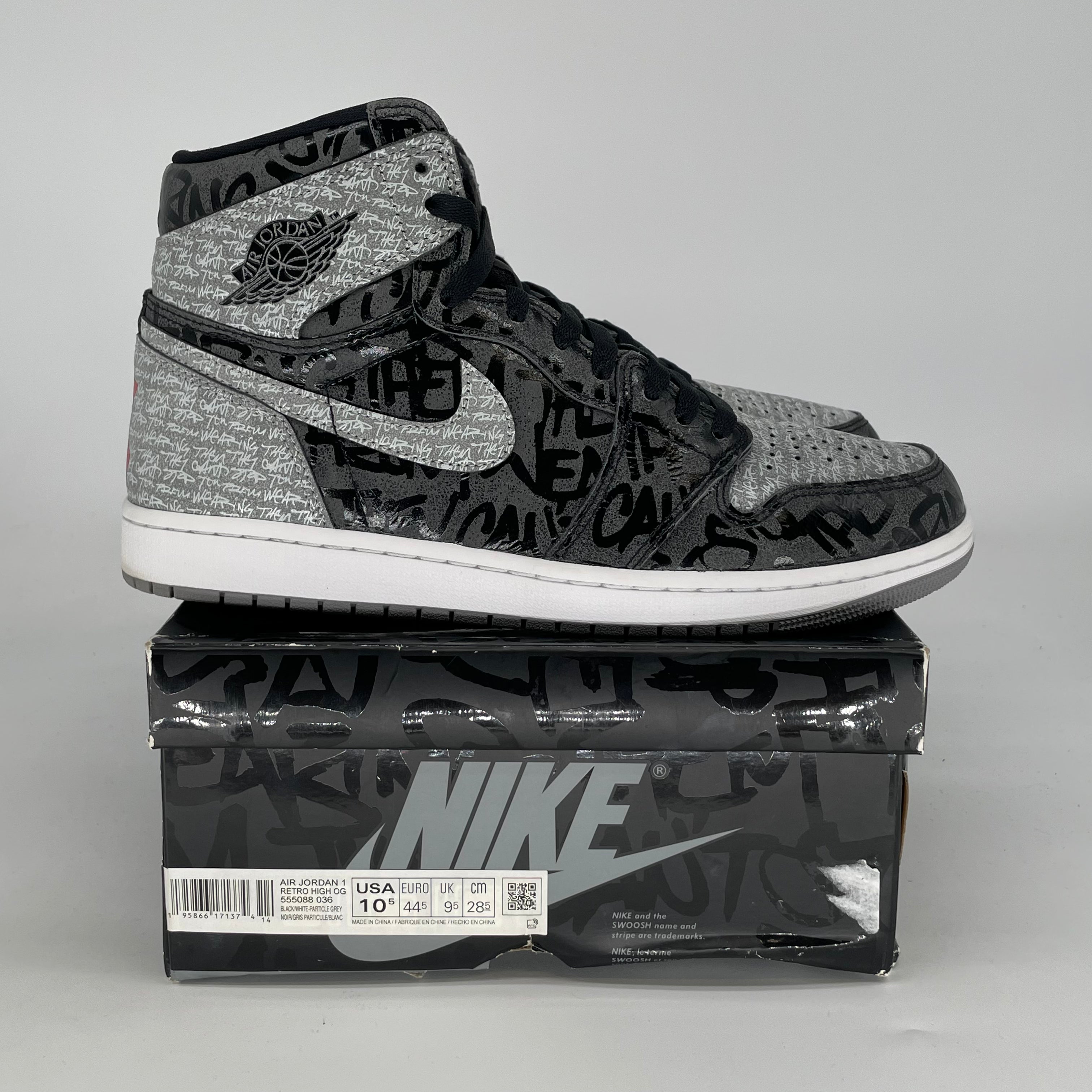 AIR JORDAN 1 REBELLIONAIRE 555088-036 SIZE 10.5/12W