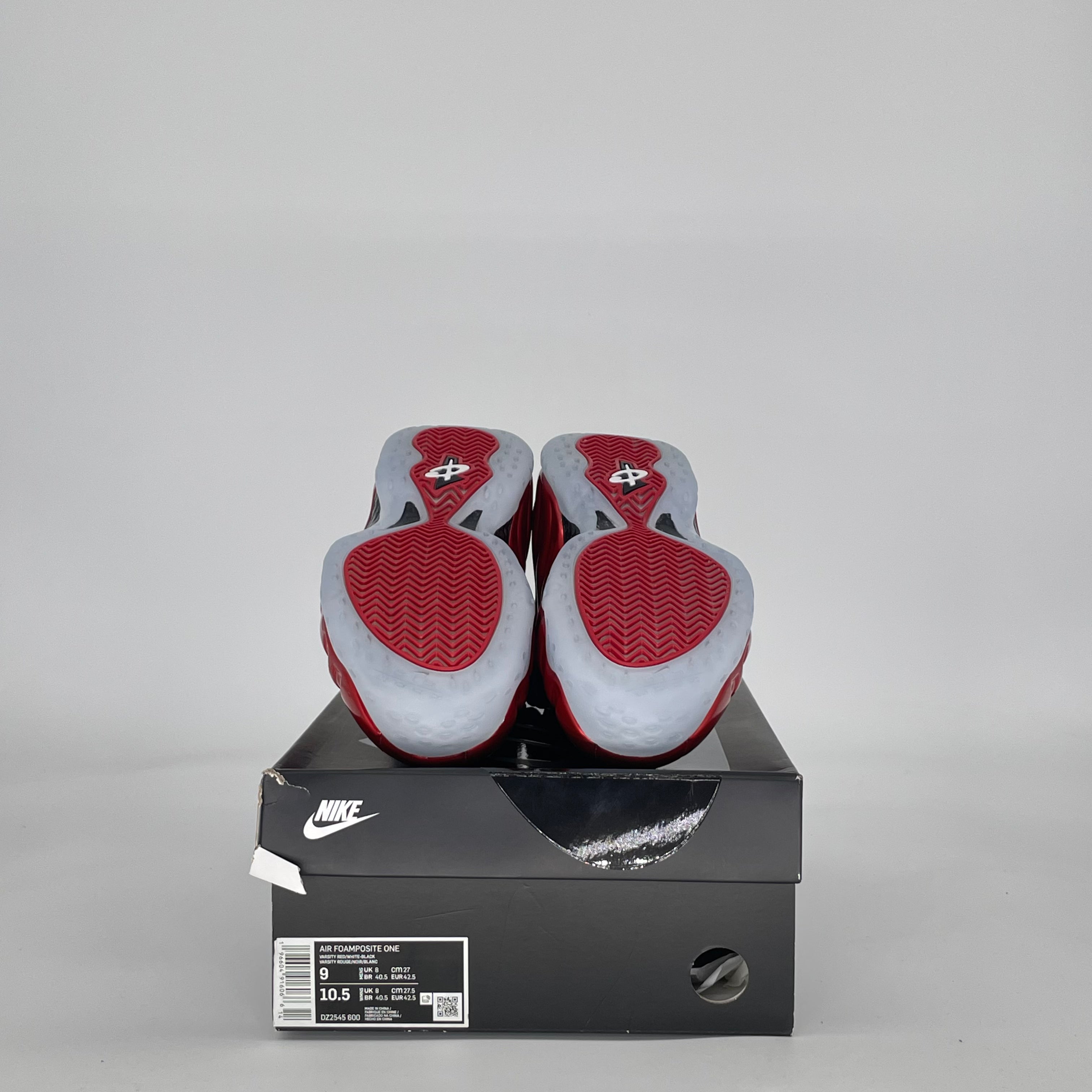 NIKE AIR FOAMPOSITE ONE METALLIC RED (2023) DZ2545-600 SIZE 9/10.5W