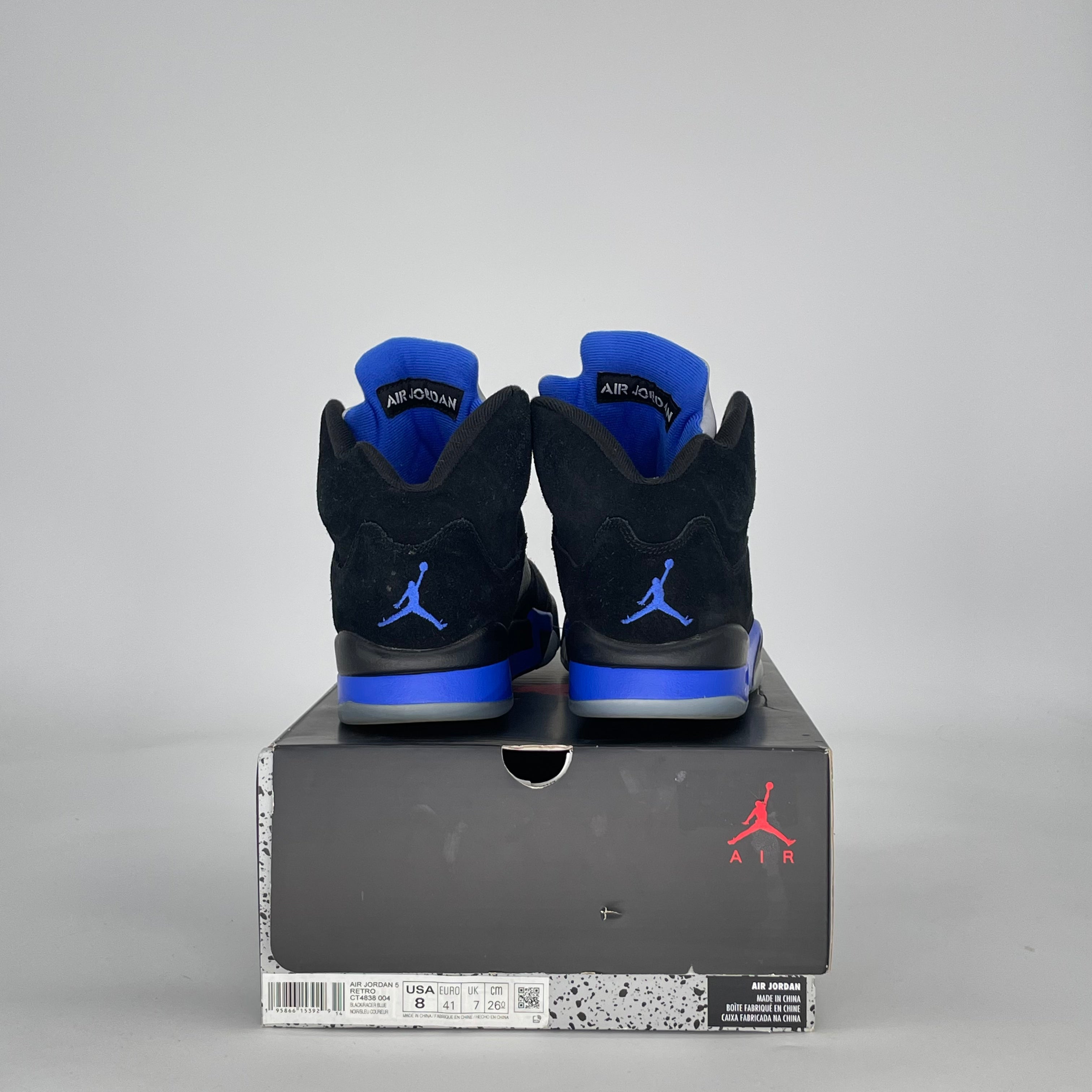 AIR JORDAN 5 RACER BLUE CT4838-004 SIZE 8/9.5W