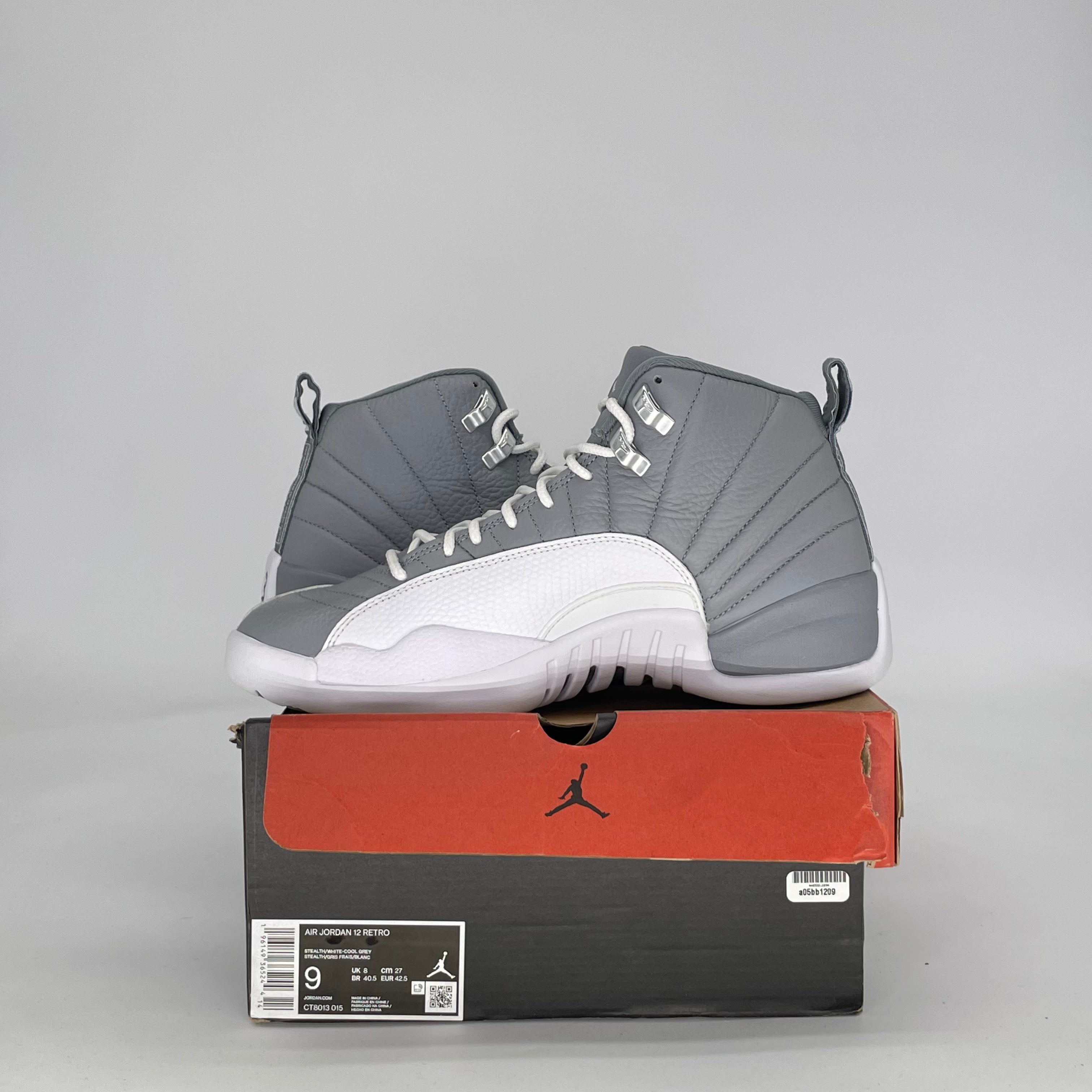 AIR JORDAN 12 STEALTH CT8013-015 SIZE 9/10.5W