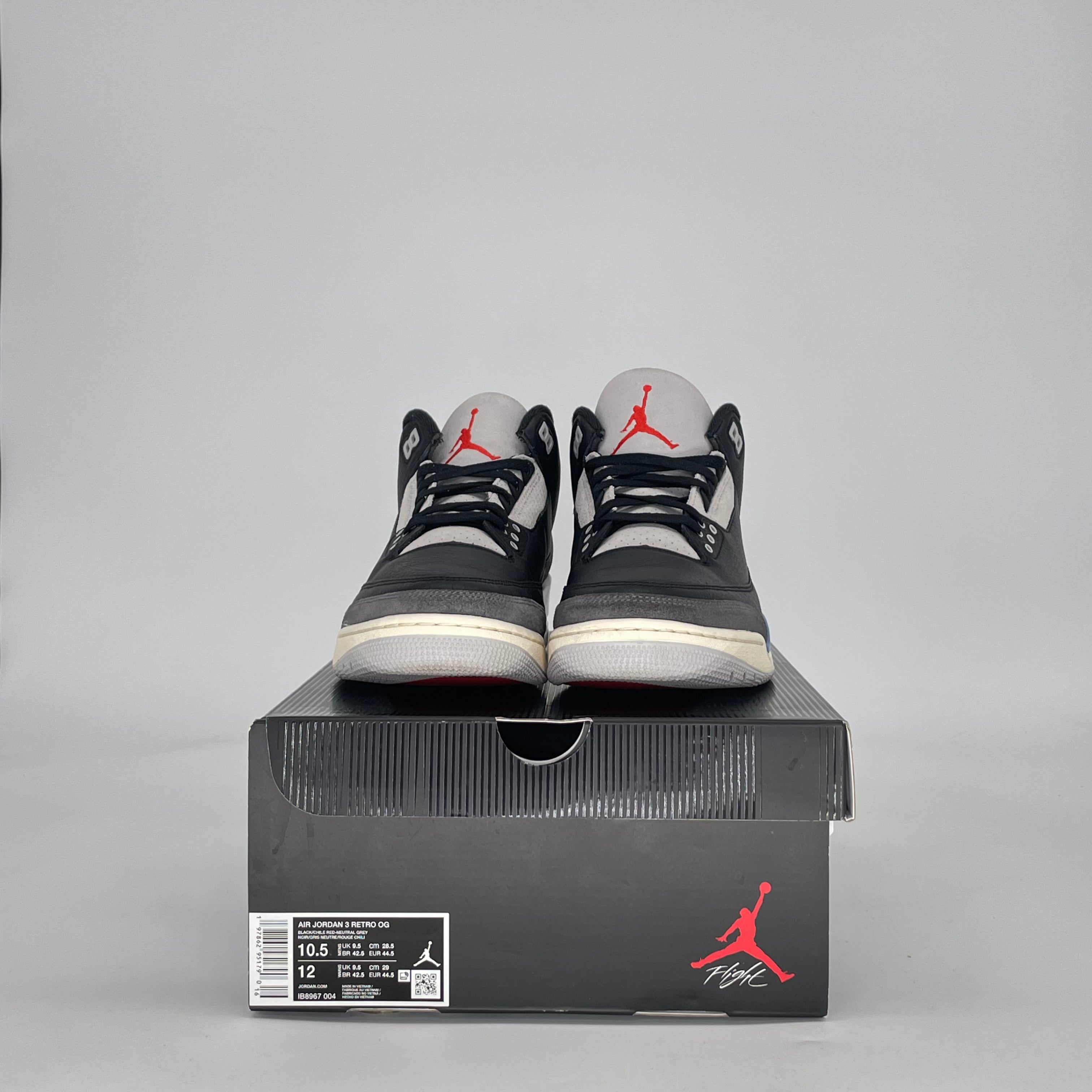 AIR JORDAN 3 RARE AIR IB8967-004 SIZE 10.5/12W
