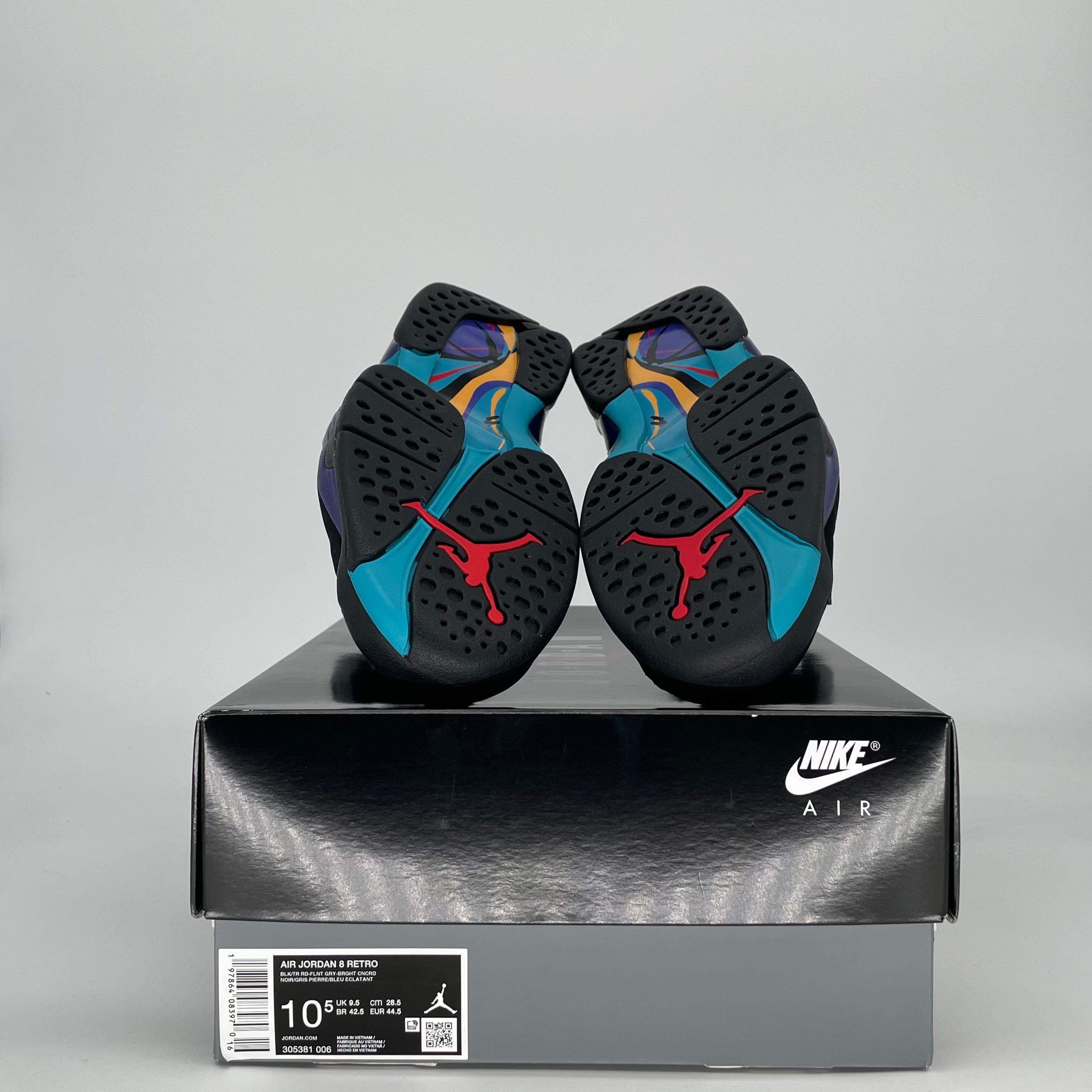 AIR JORDAN 8 AQUA 305381-006 SIZE 10.5/12W
