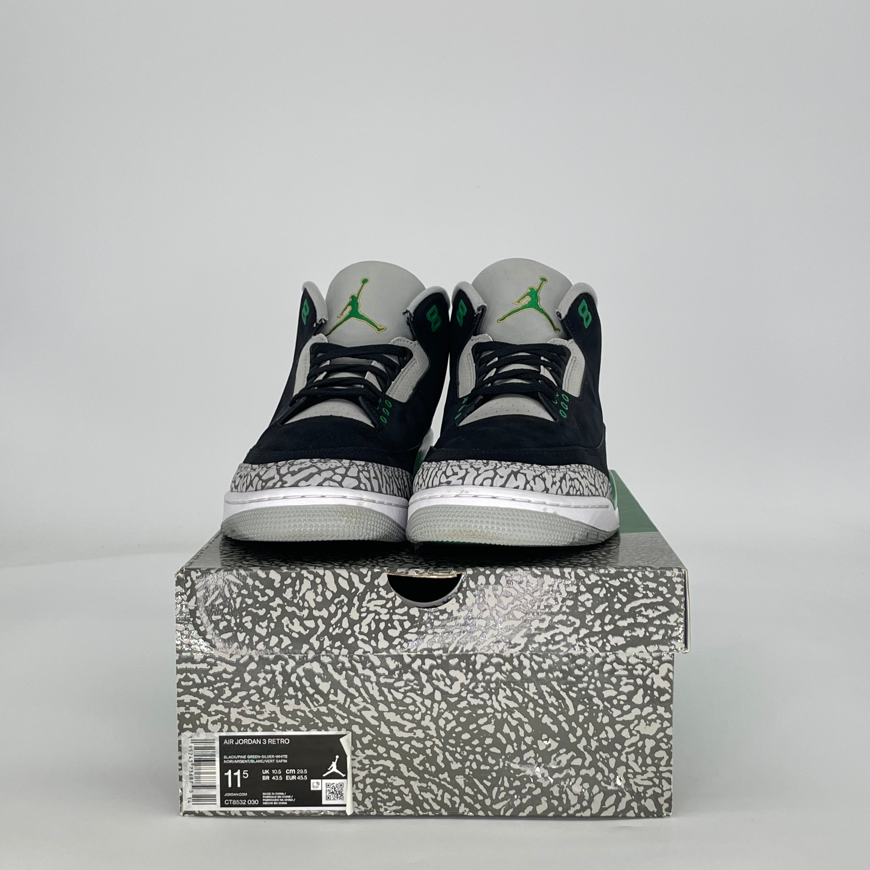 AIR JORDAN 3 PINE GREEN CT8532-030 SIZE 11.5/13W