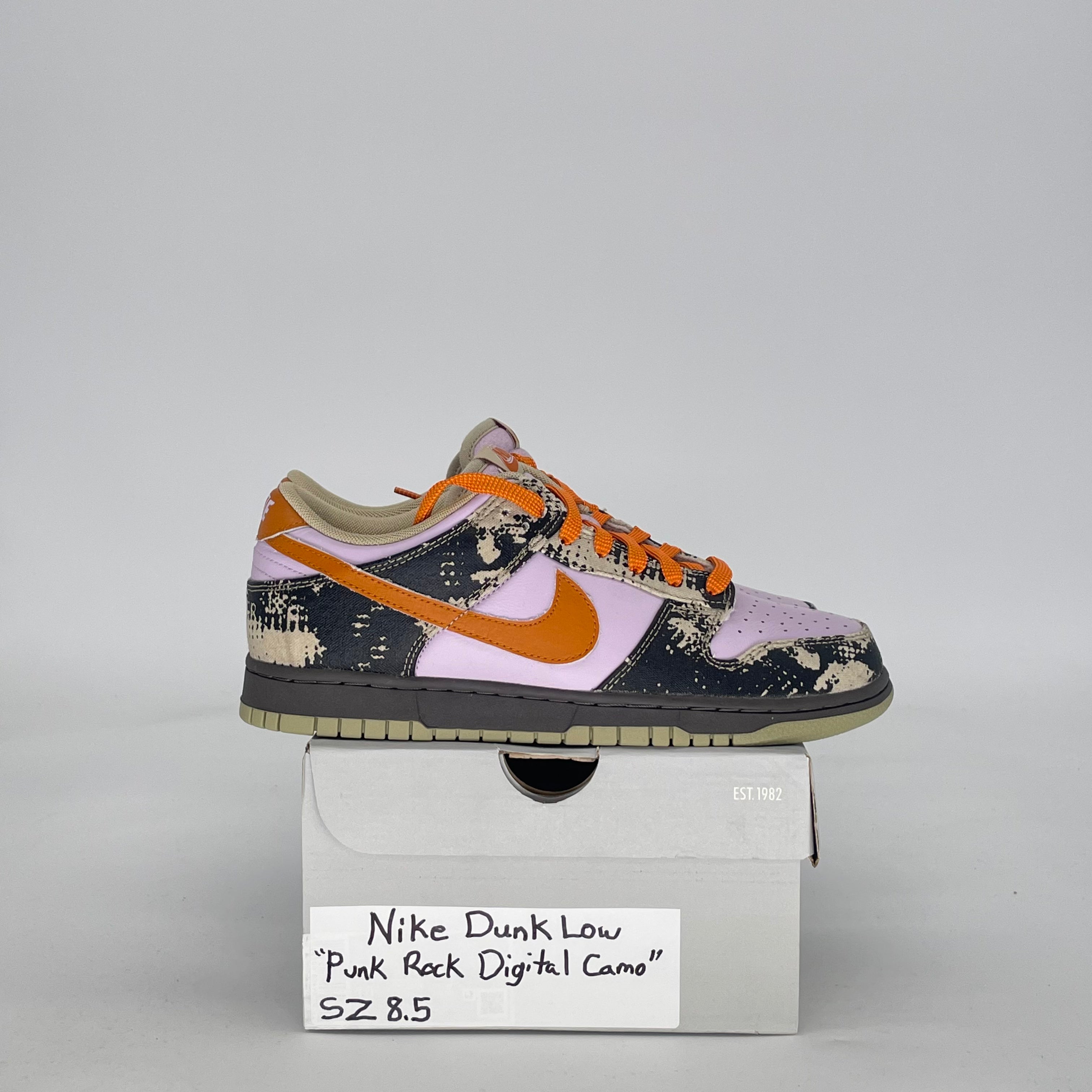 NIKE DUNK LOW PUNK ROCK DIGITAL CAMO IB2260-500 SIZE 8.5/10W