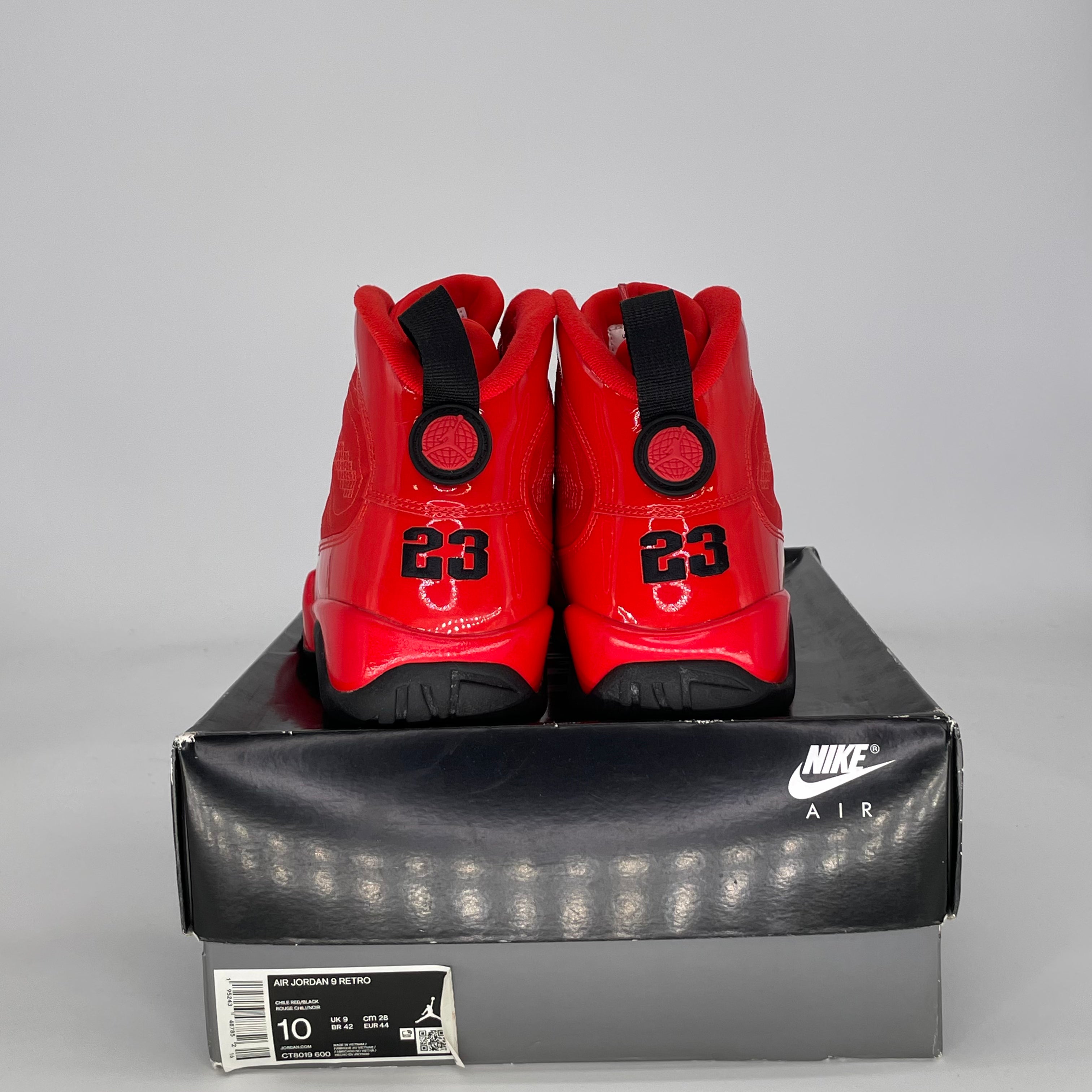 AIR JORDAN 9 CHILE RED CT8019-600 SIZE 10/11.5W