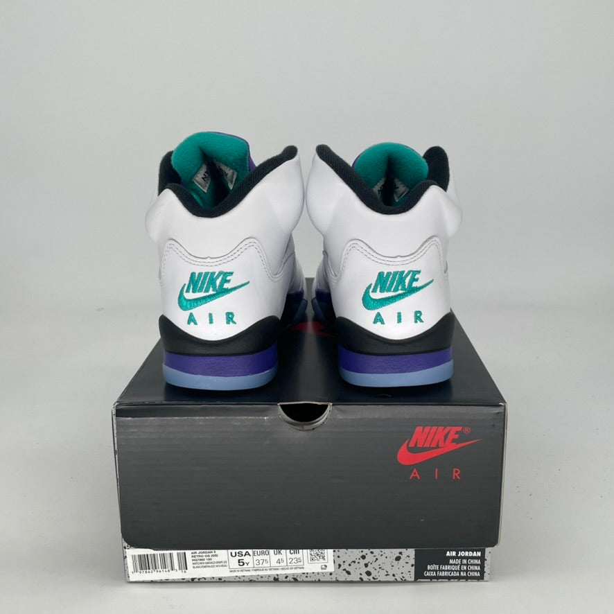 AIR JORDAN 5 GRAPE HQ7980-100 SIZE 5/6.5W