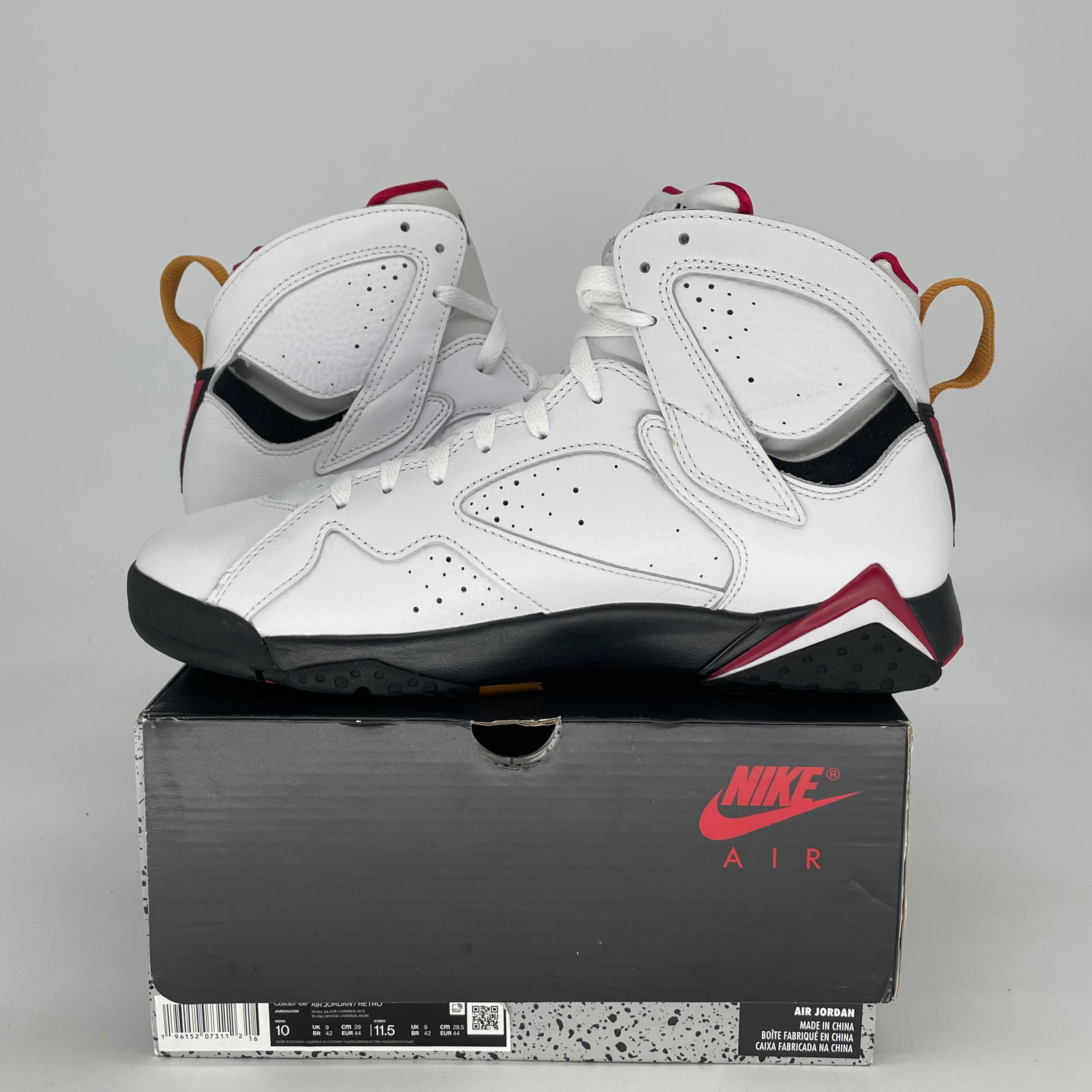 AIR JORDAN 7 CARDINAL CU9307-106 SIZE 10/11.5W