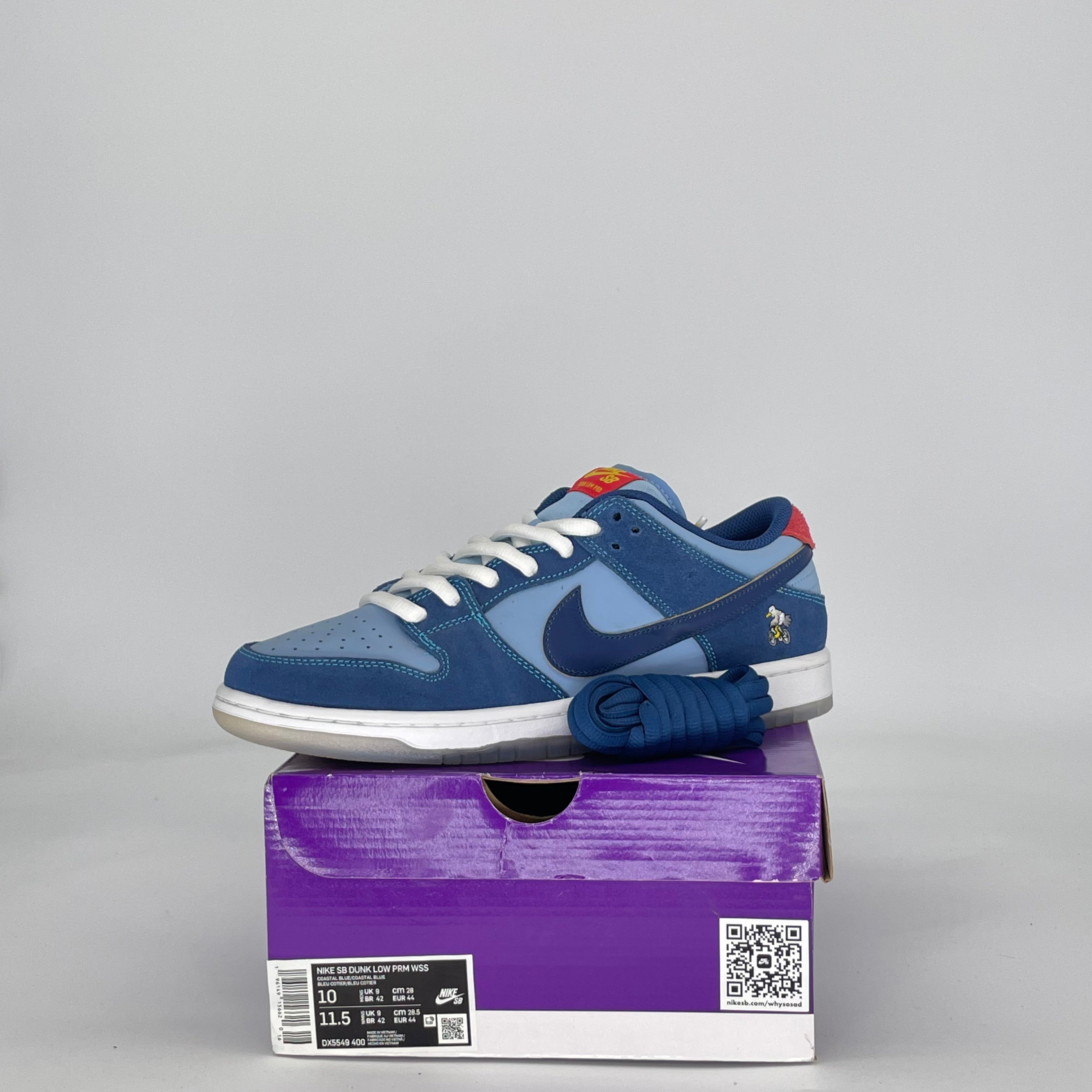 NIKE SB DUNK LOW PRO WHY SO SAD? DX5549-400 SIZE 10/11.5W