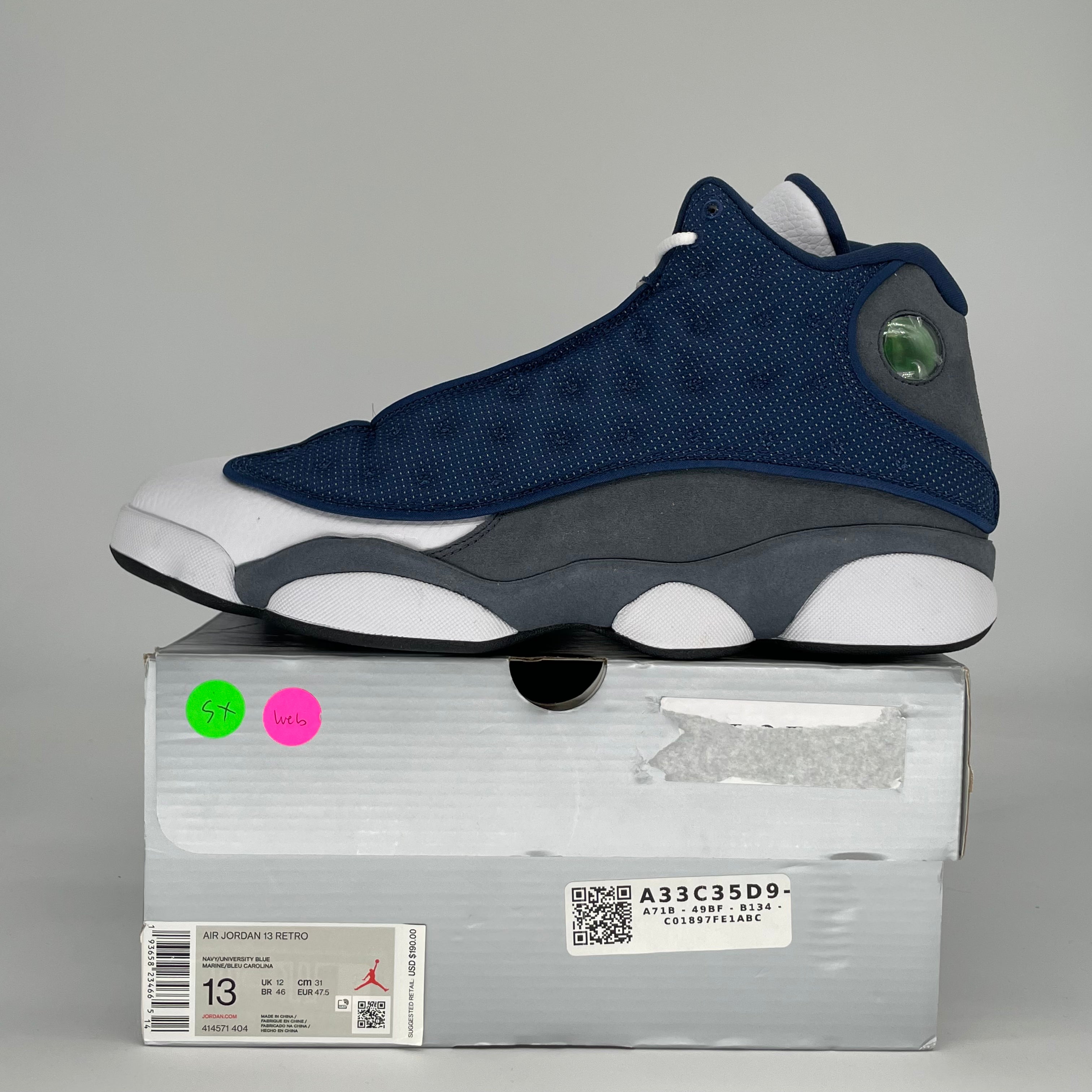 AIR JORDAN 13 FLINT 414571-404 SIZE 13/14.5W