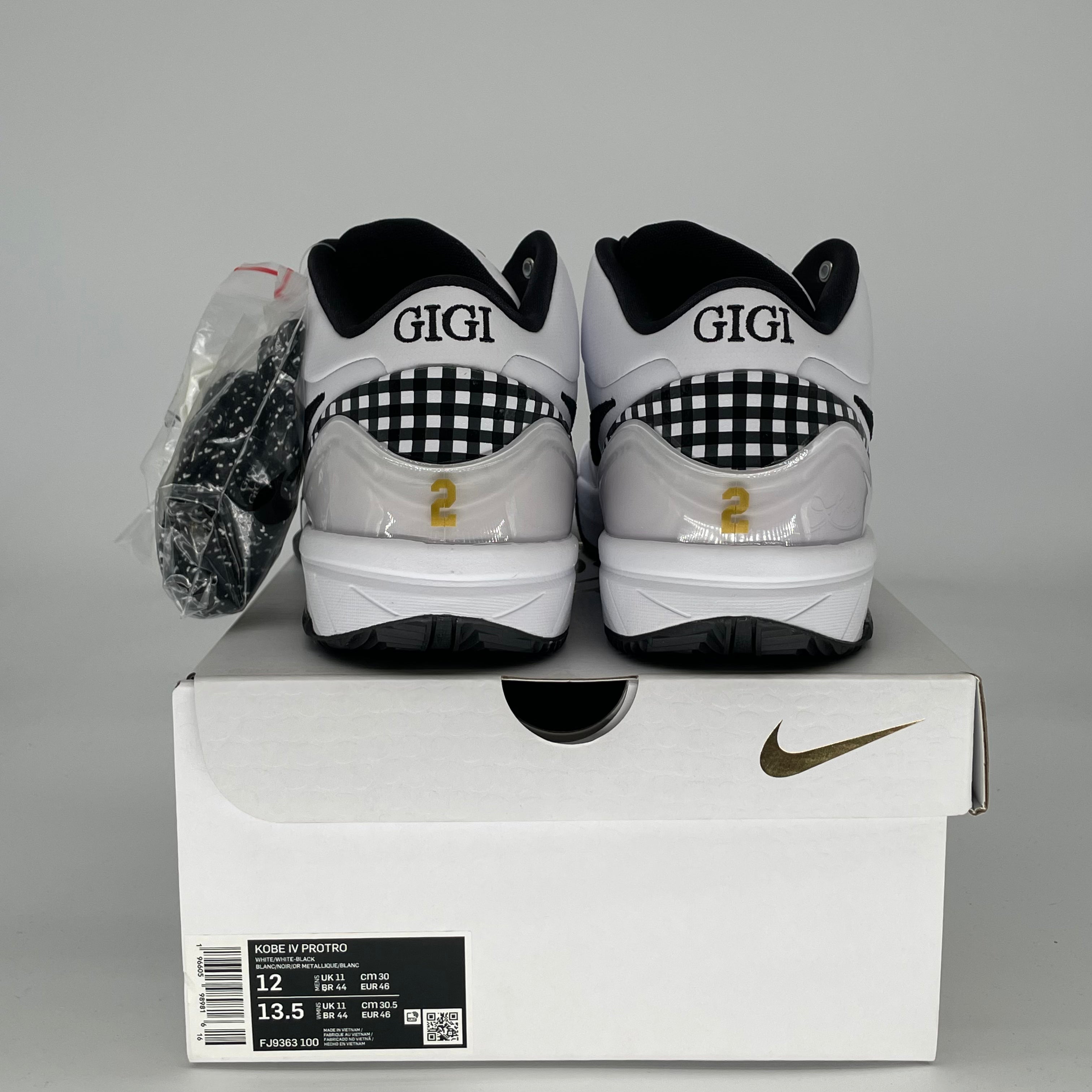 NIKE KOBE 4 PROTRO MAMBACITA GIGI FJ9363-100 SIZE 12/13.5W