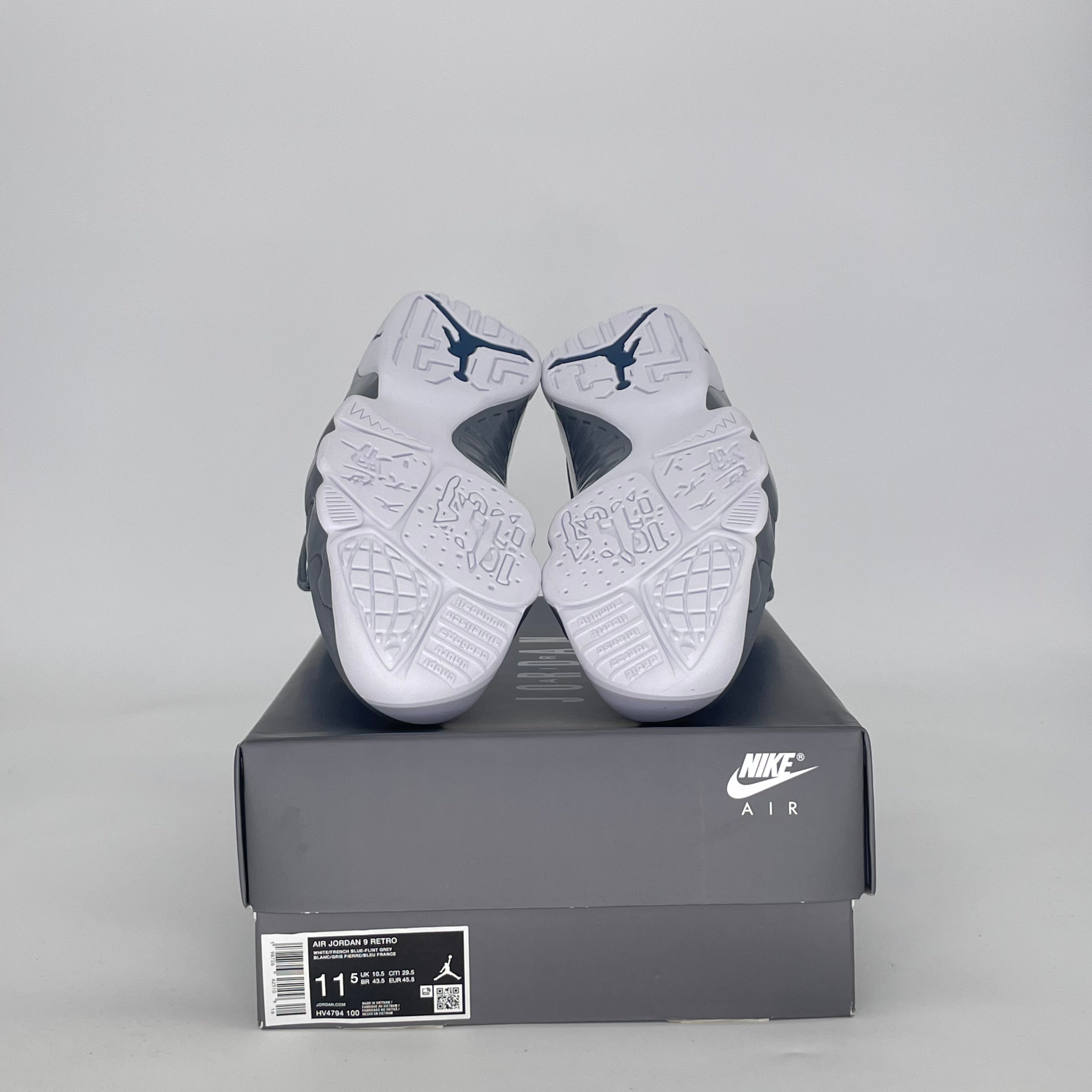 AIR JORDAN 9 FLINT GREY FRENCH BLUE HV4794-100 SIZE 11.5/13W