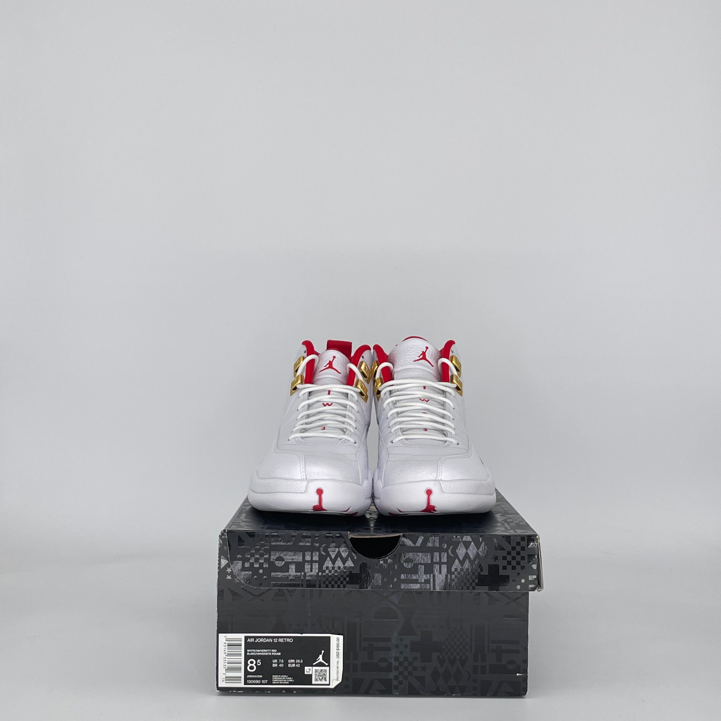 AIR JORDAN 12 FIBA (2019) 130690-107 SIZE 8.5/10W