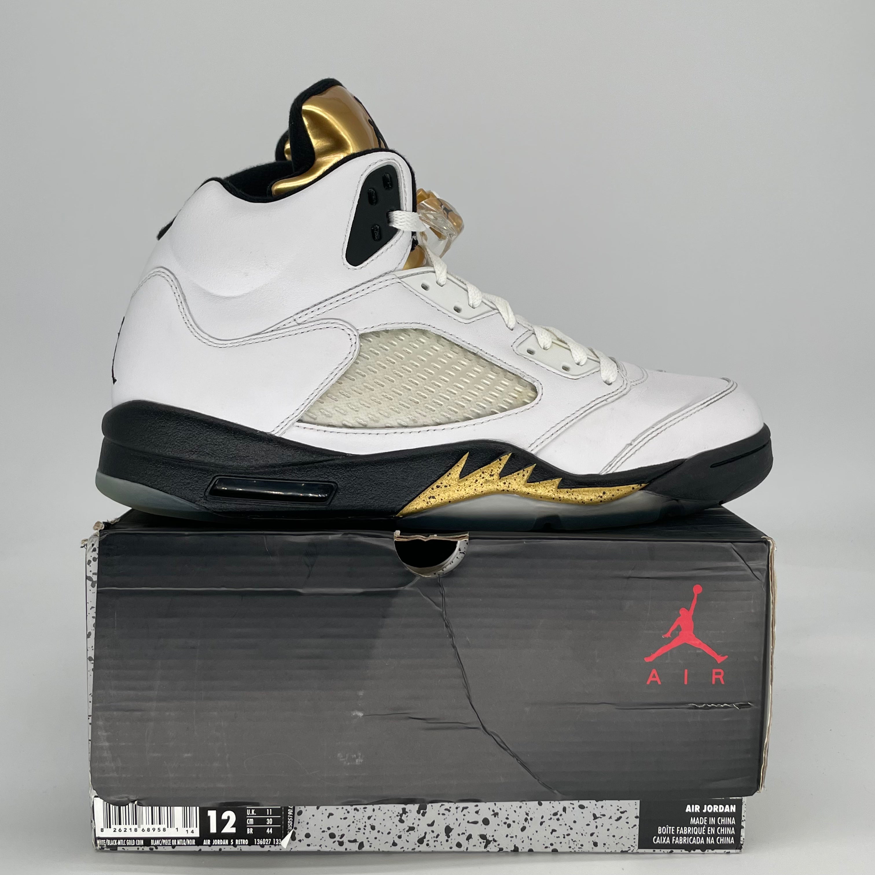 AIR JORDAN 5 OLYMPIC 136027-133 SIZE 12/13.5W