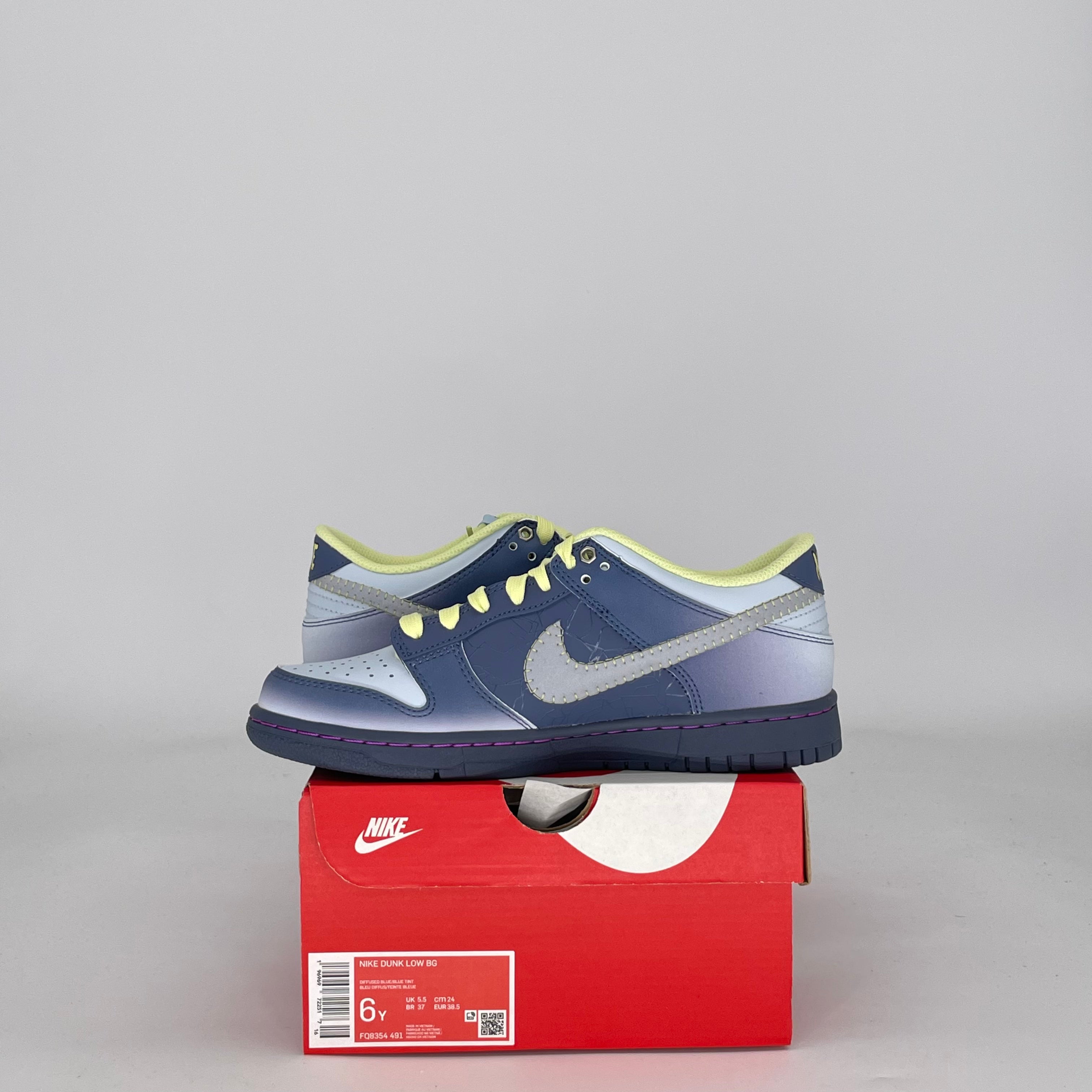 NIKE DUNK LOW HALLOWEEN I AM FEARLESS FQ8354-491 SIZE 6/7.5W GS