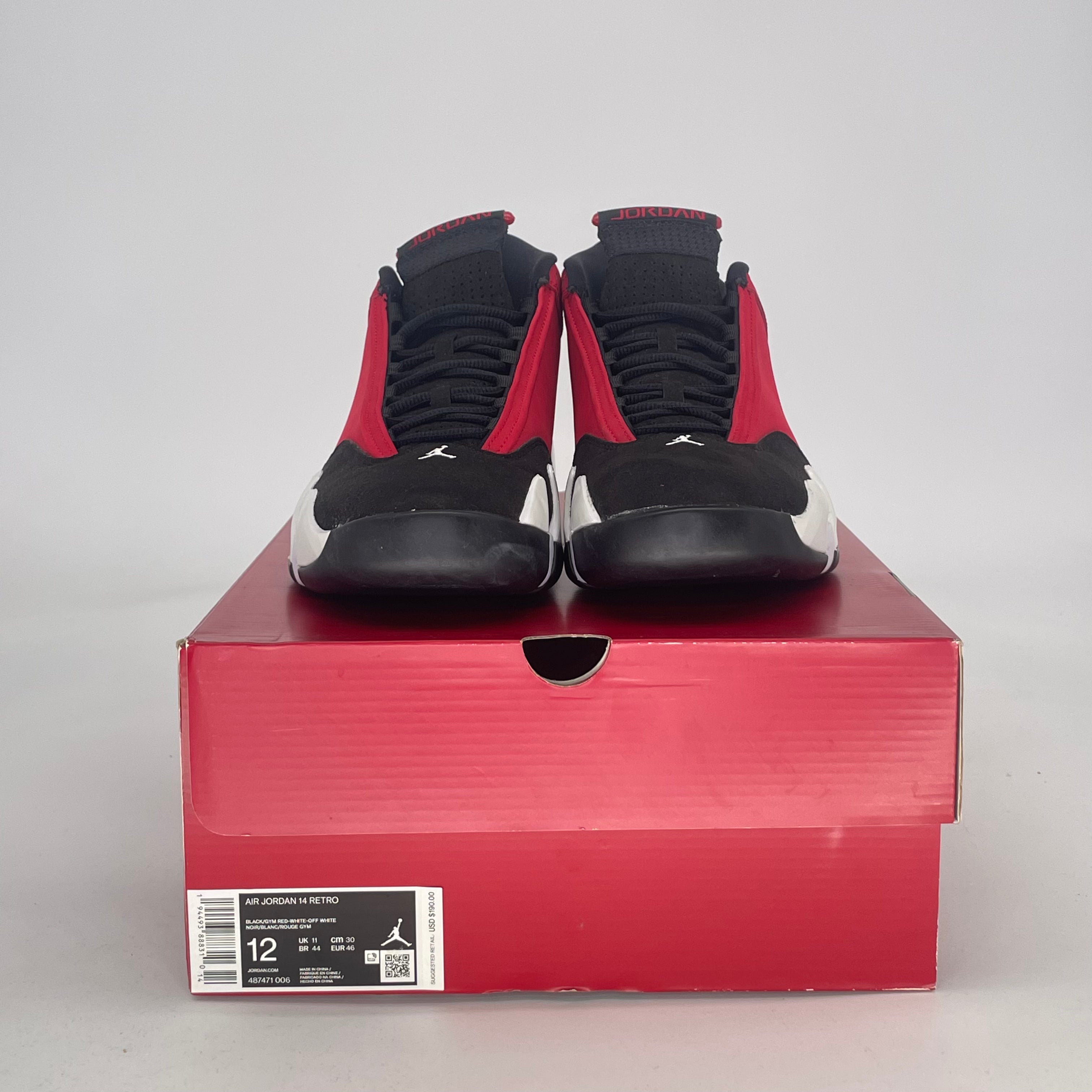 AIR JORDAN 14 GYM RED TORO 487471-006 SIZE 12/13.5W