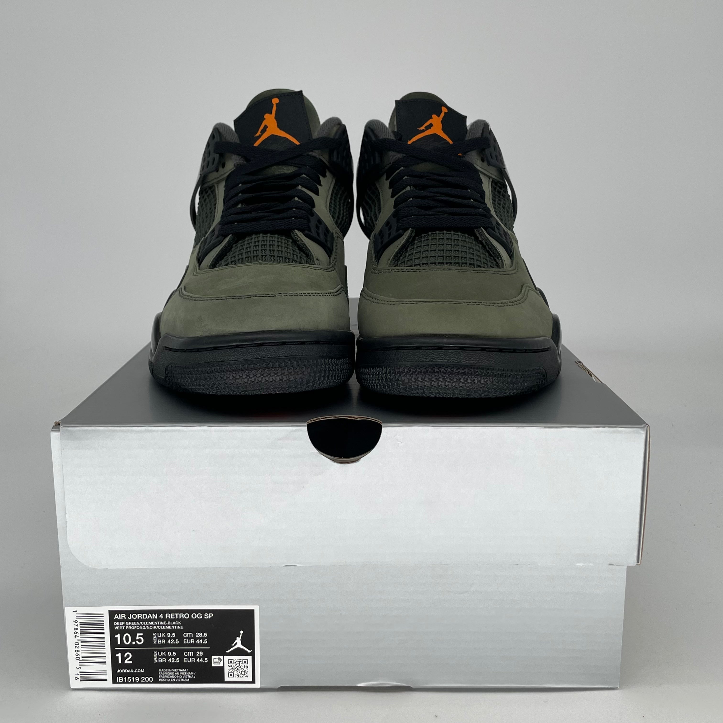 AIR JORDAN 4 UNDEFEATED 2025 IB1519-200 SIZE 10.5/12W