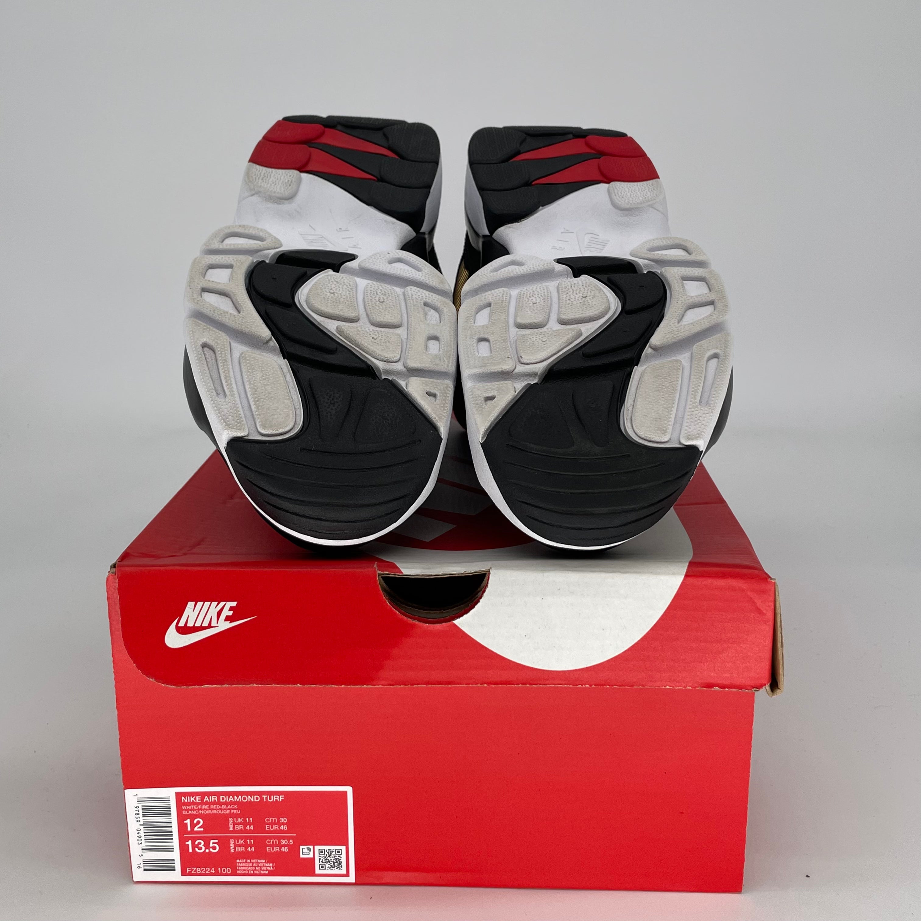 NIKE AIR DIAMOND TURF 49ERS SIZE 12 FZ8224-100