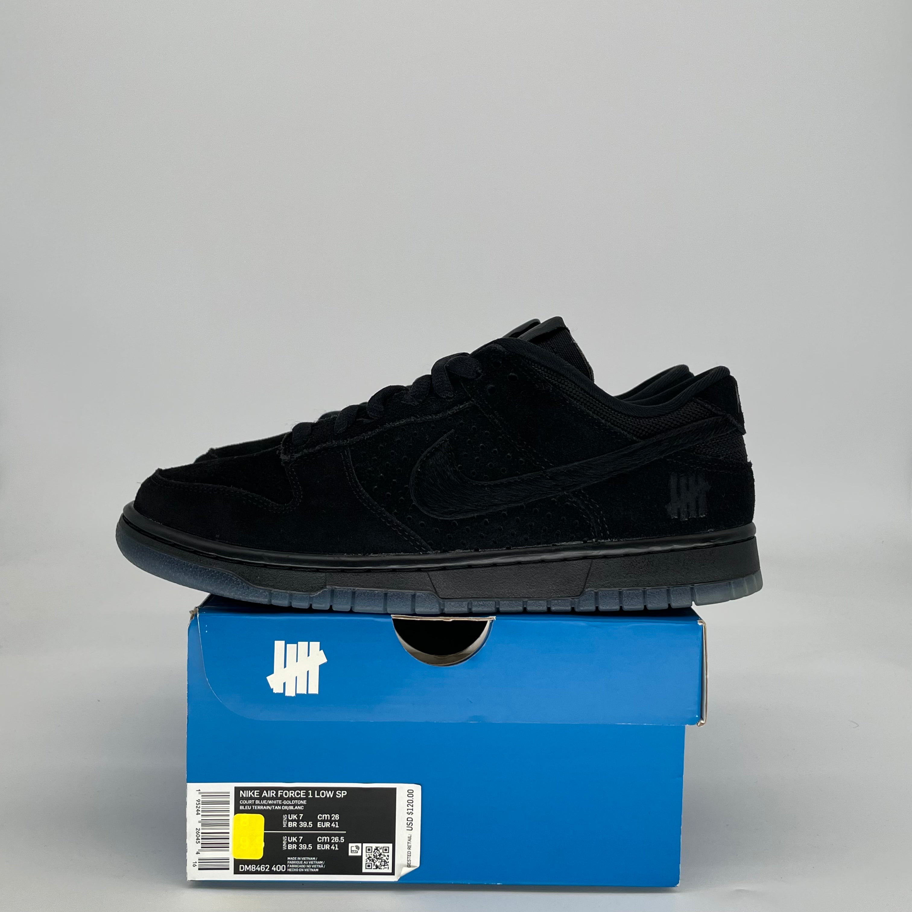 NIKE DUNK LOW UNDEFEATED 5 ON IT BLACK DO9329-001 SIZE 8/9.5W