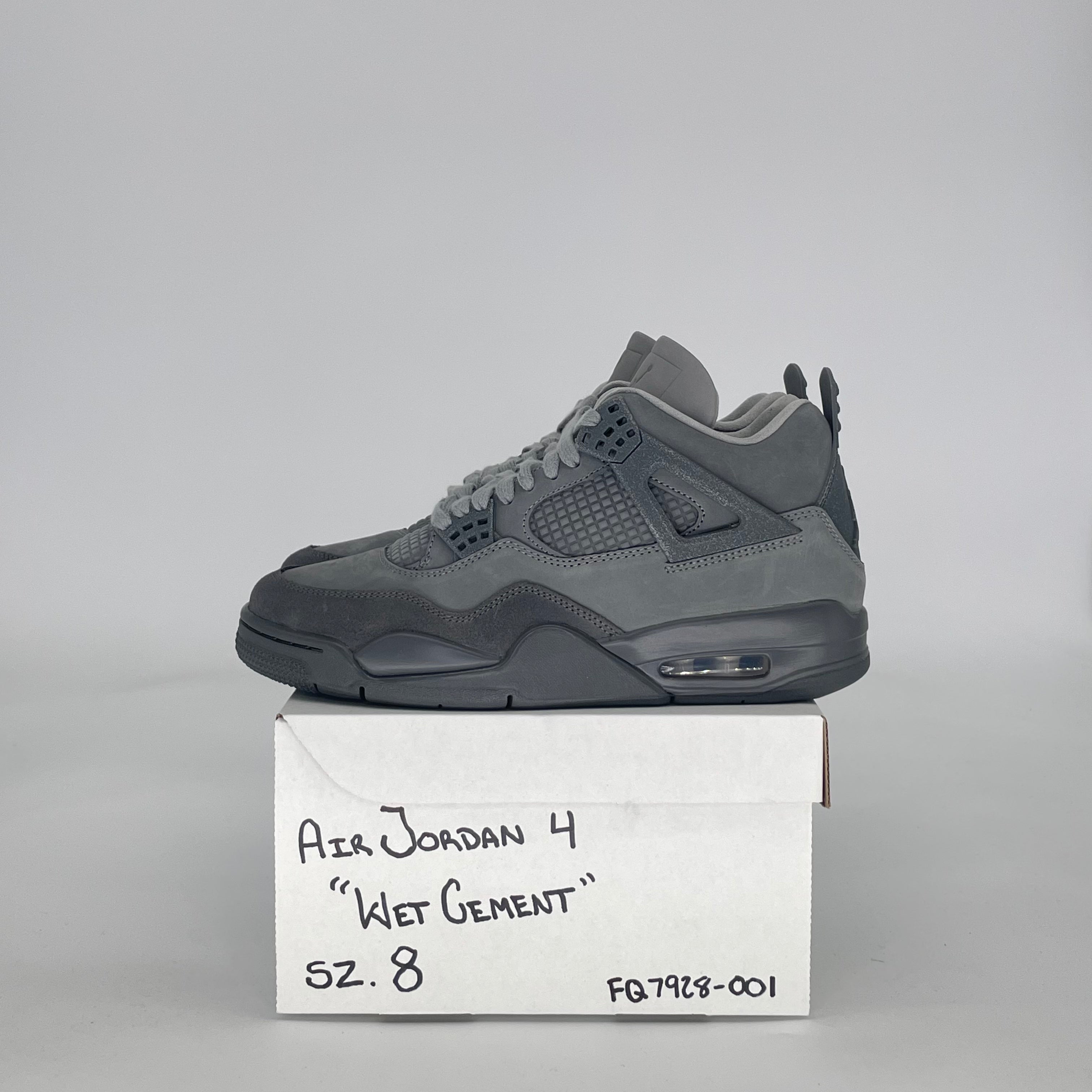 AIR JORDAN 4 PARIS OLYMPICS WET CEMENT FQ7928-001 SIZE 8/9.5W