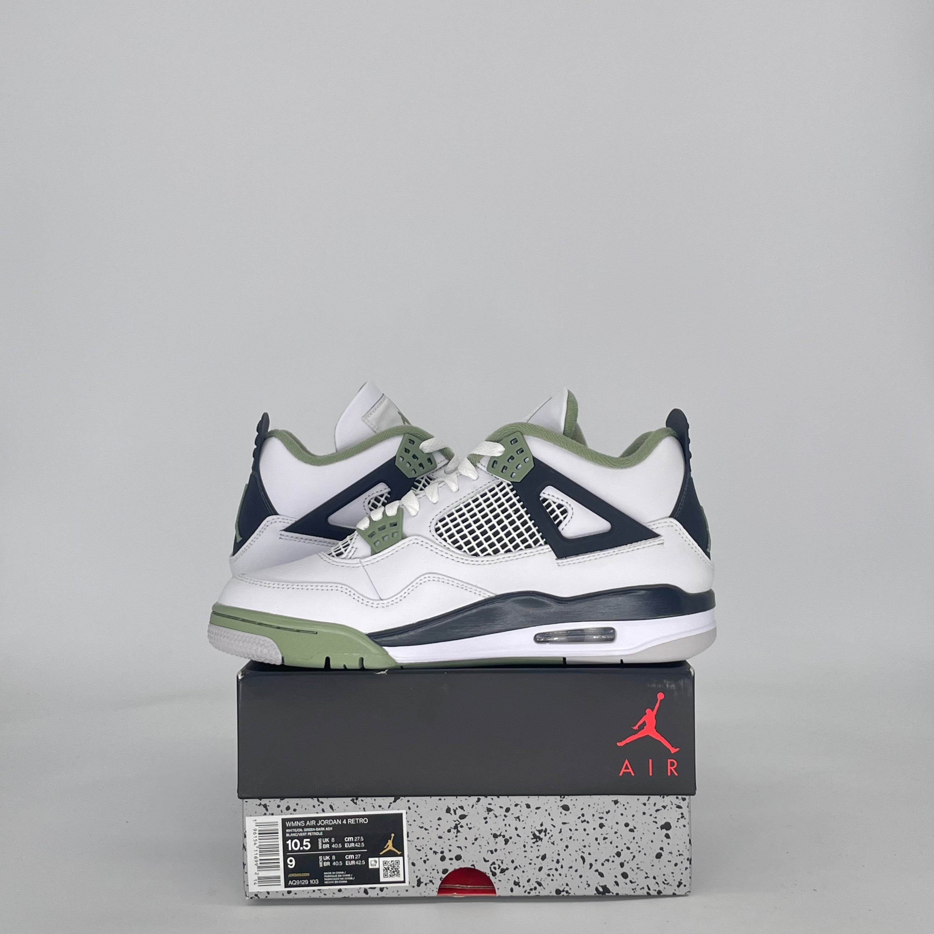 AIR JORDAN 4 SEAFOAM AQ9129-103 SIZE 9/10.5W