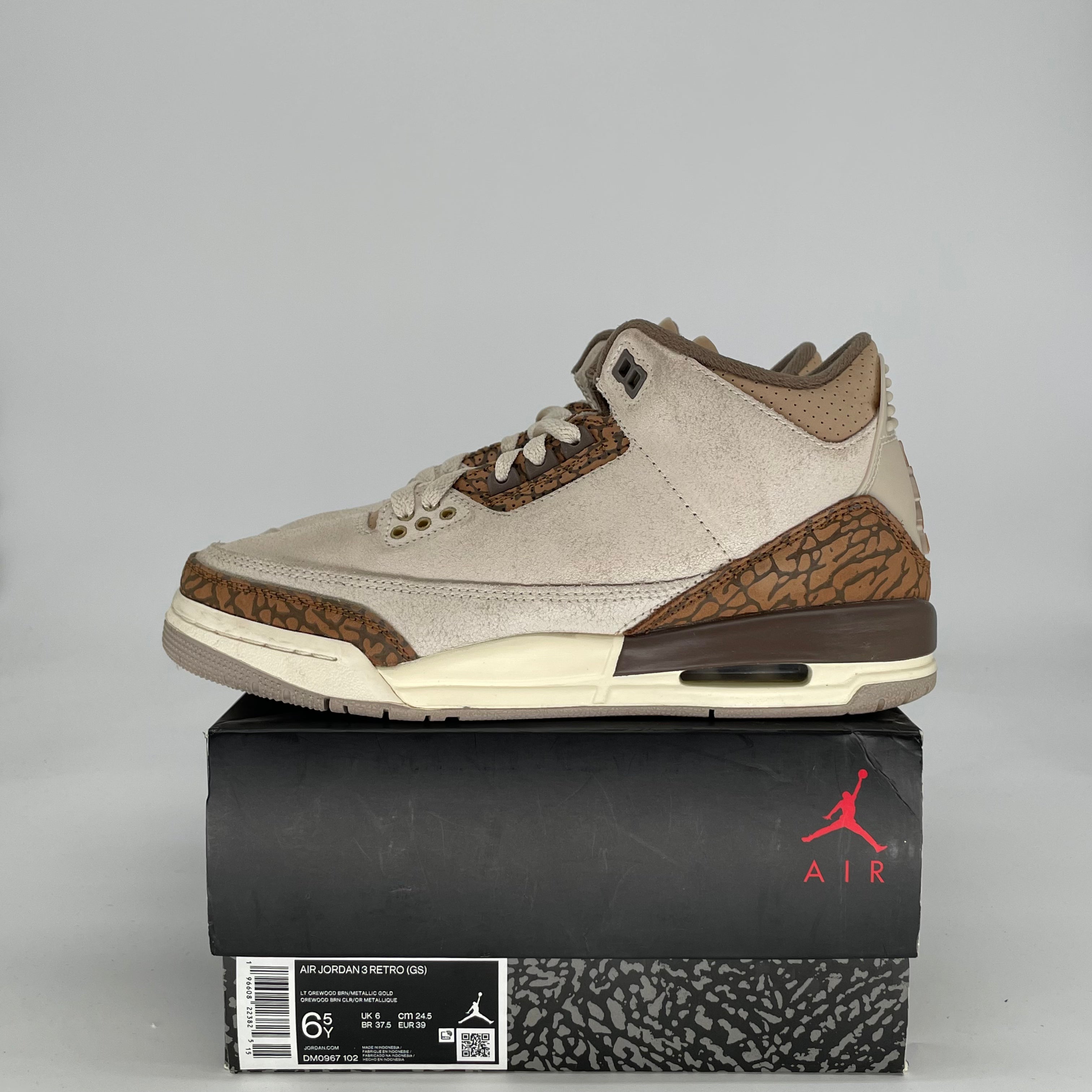 AIR JORDAN 3 PALOMINO CT8532-102 SIZE 6.5/8W