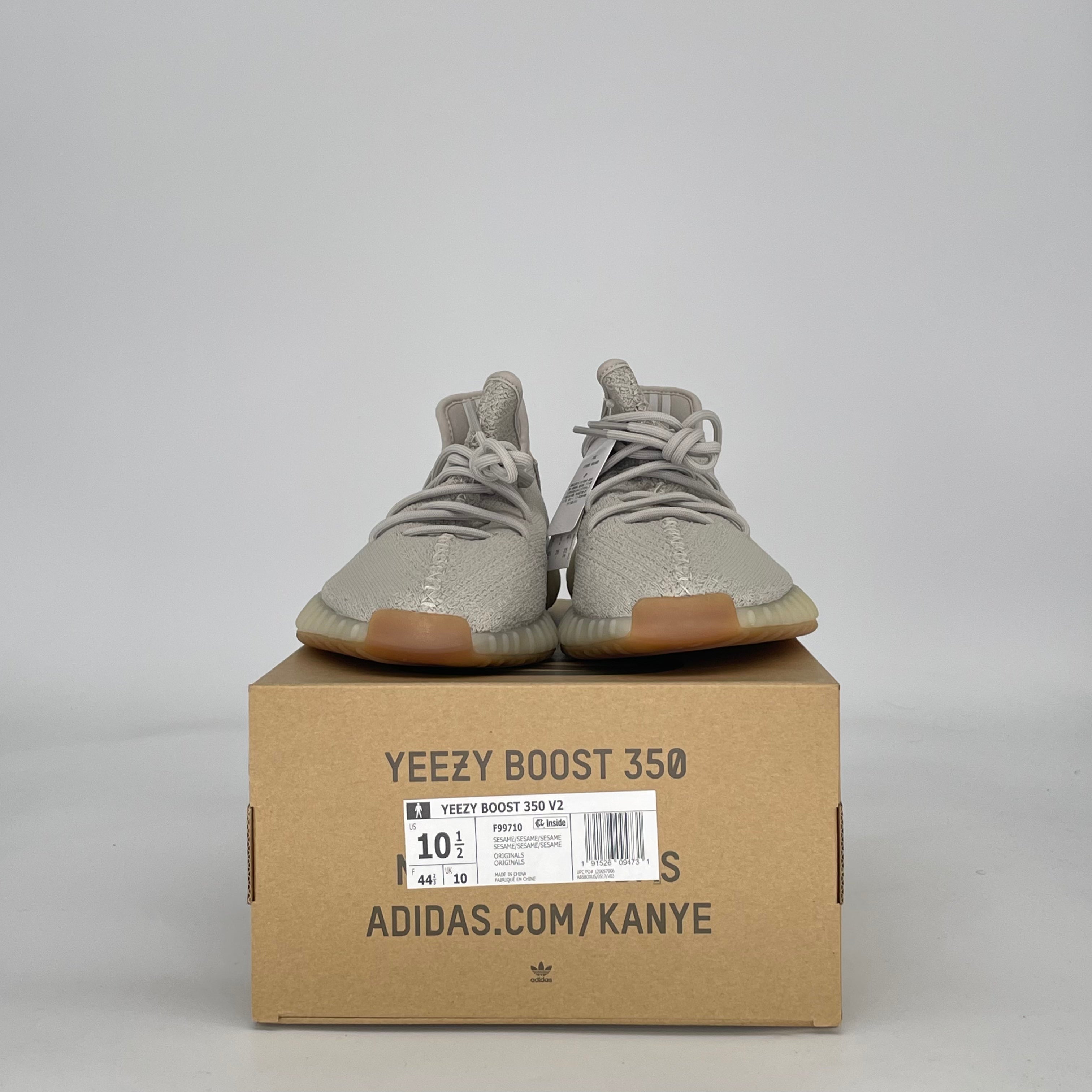 ADIDAS YEEZY BOOST 350 V2 SESAME F99710 SIZE 10.5/12W