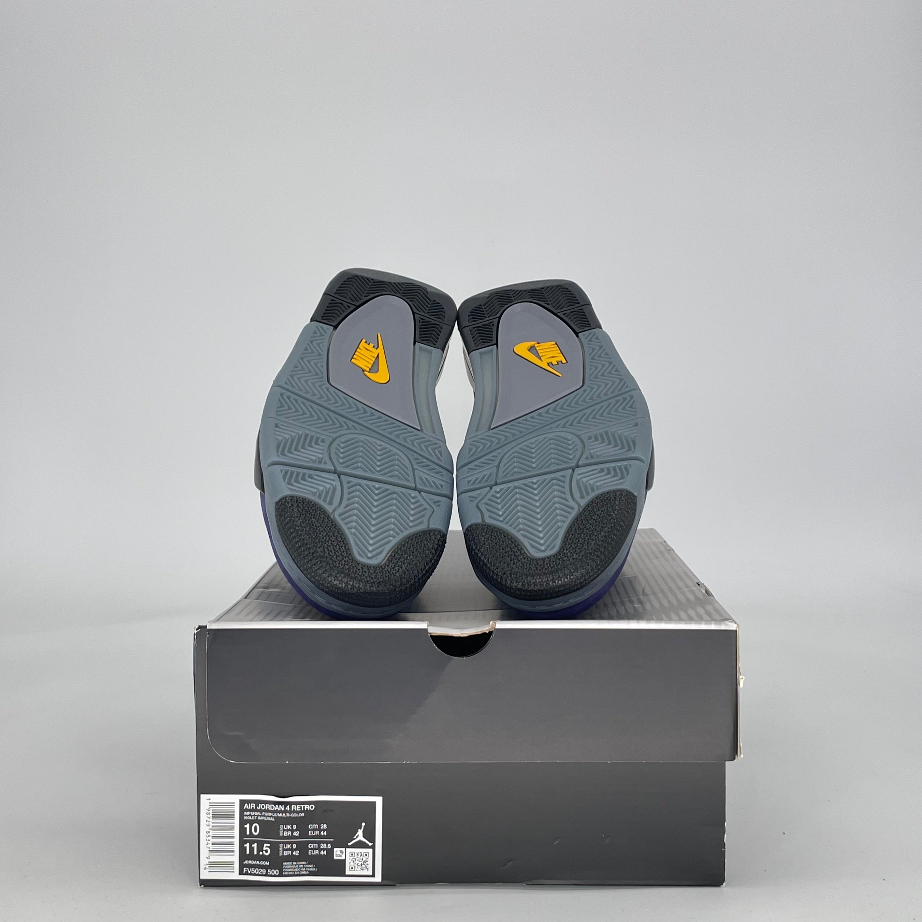 AIR JORDAN 4 LAKERS FV5029-500 SIZE 10/11.5W