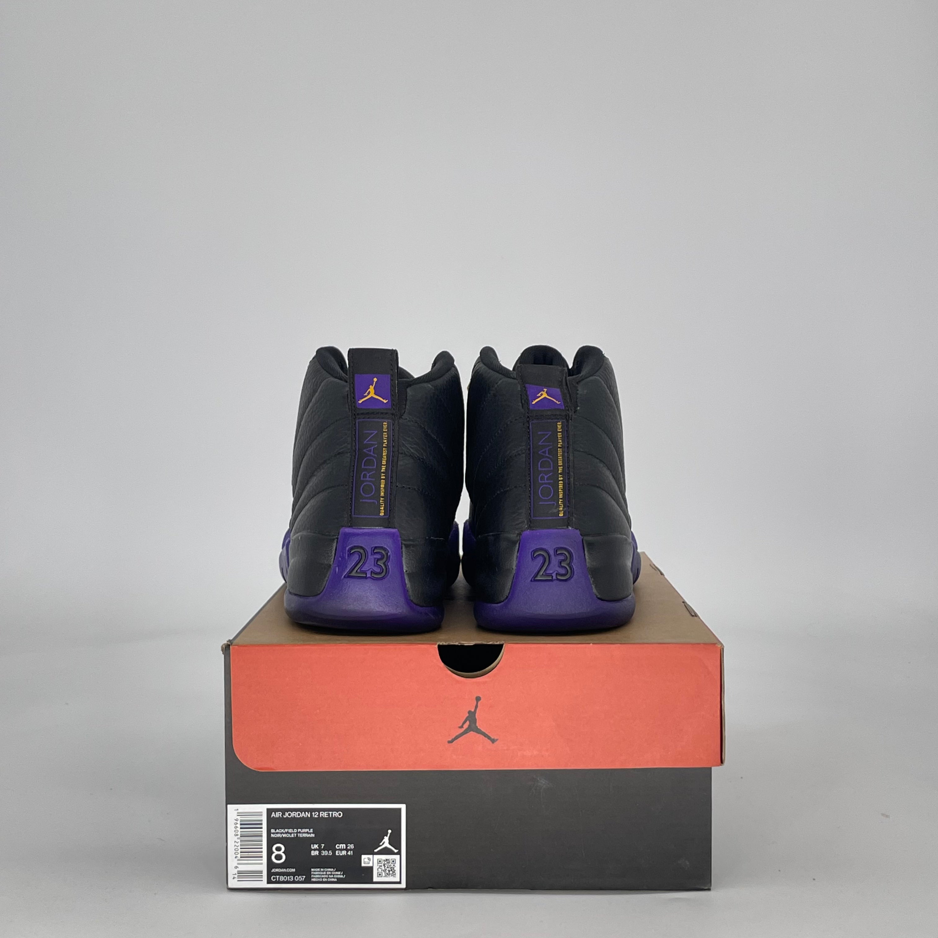 AIR JORDAN 12 FIELD PURPLE CT8013-057 SIZE 8/9.5W
