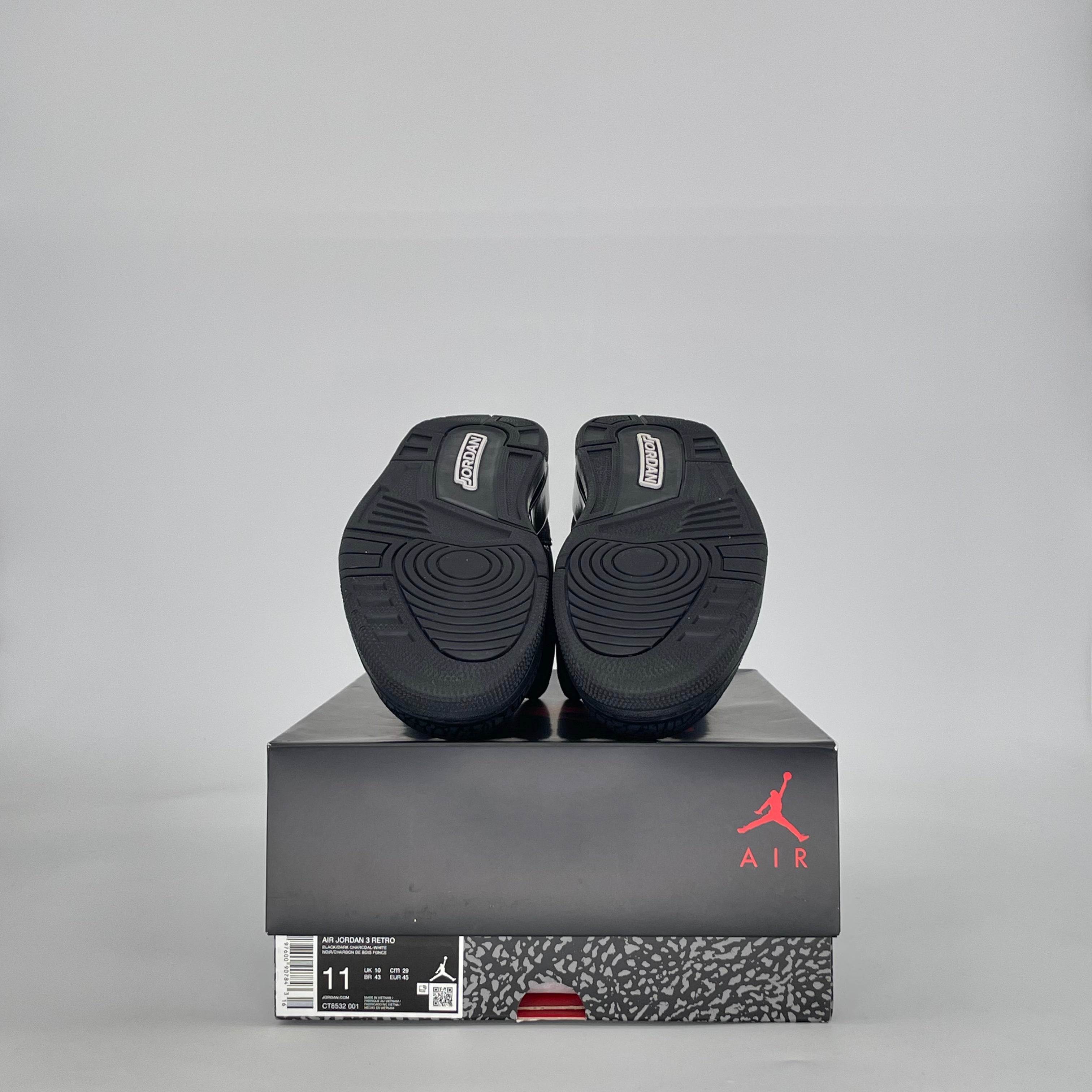 AIR JORDAN 3 BLACK CAT CT8532-001 SIZE 11/12.5W
