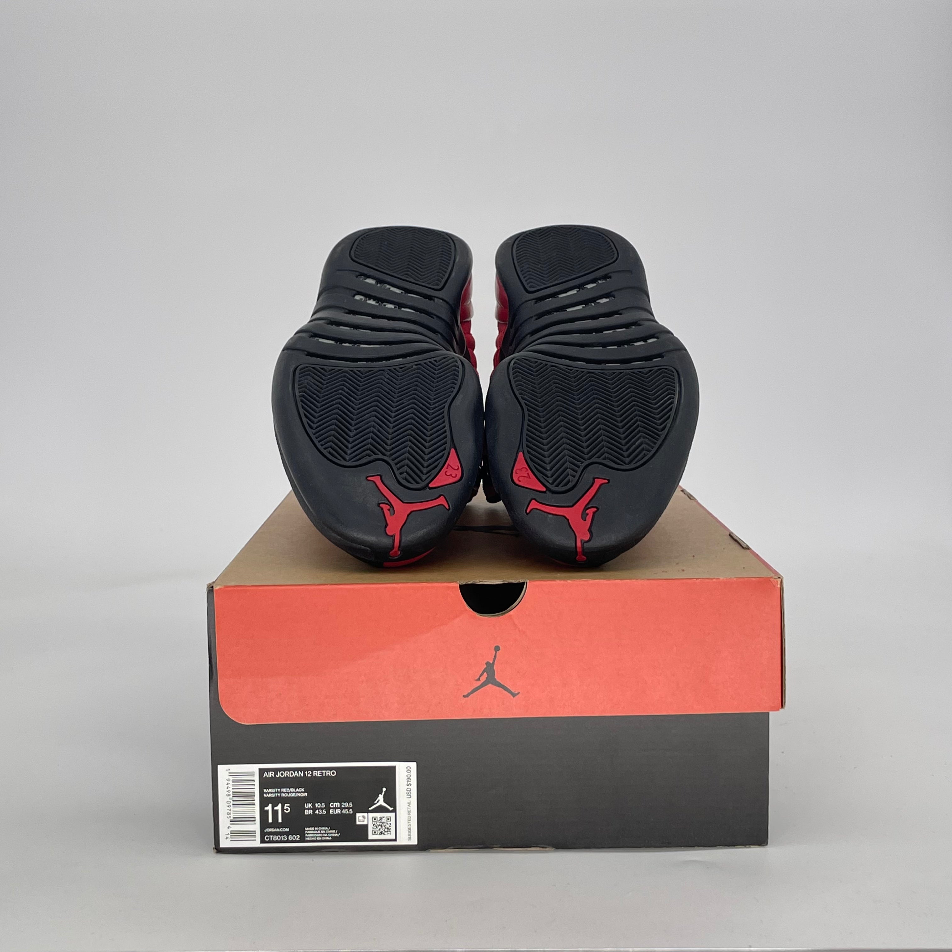 AIR JORDAN 12 REVERSE FLU GAME CT8013-602 SIZE 11.5/13W