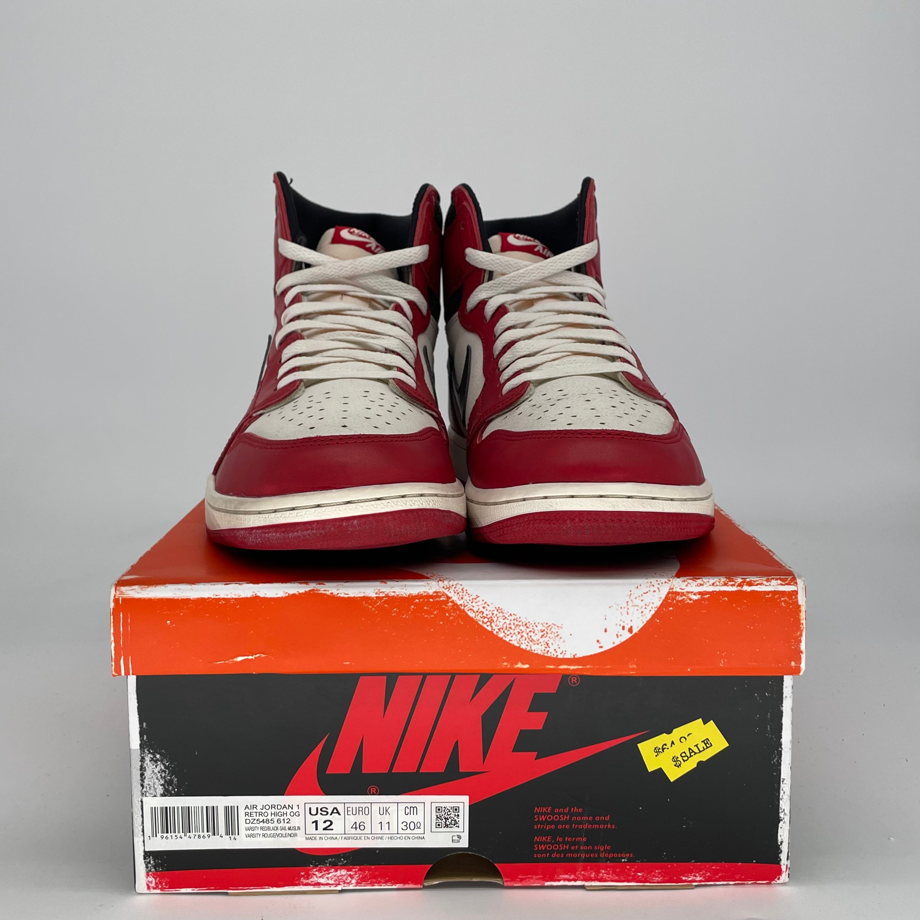 AIR JORDAN 1 CHICAGO LOST AND FOUND DZ5485-612 SIZE 12/13.5W